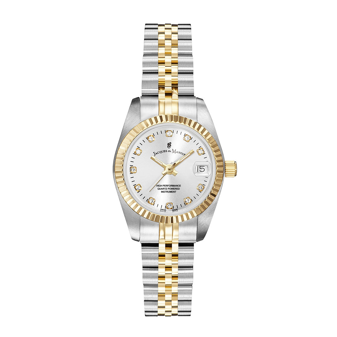 Jacques Du Manoir Swiss Inspiration 26mm Two Tone Watch