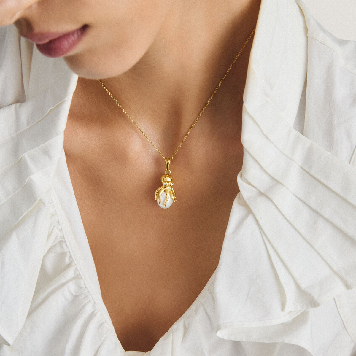 Thomas Sabo Pendant octopus with pearl