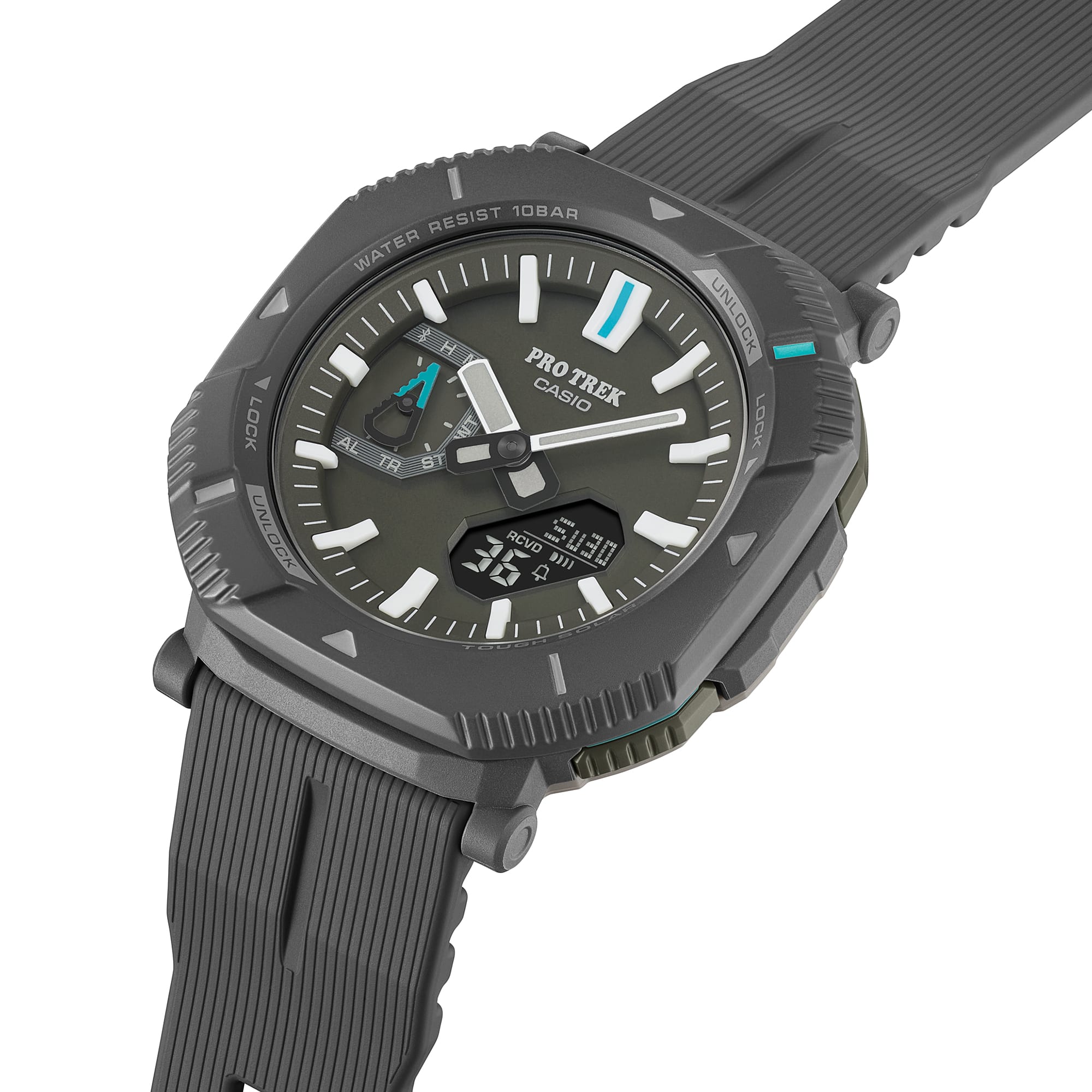 Casio Protrek DUO Solar Black Resin Band Watch PRJB001-1D