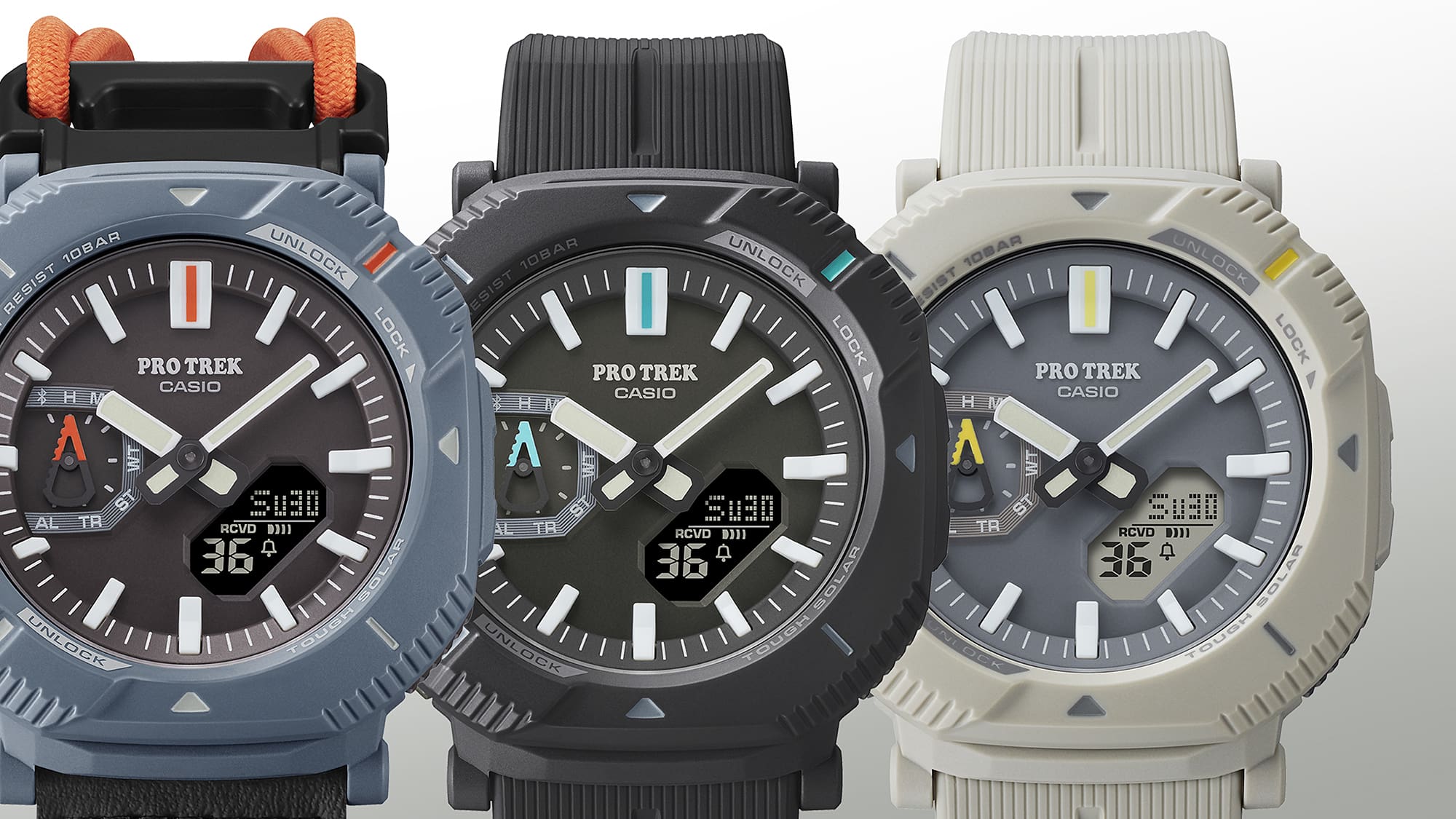 Casio Protrek DUO Solar Black Resin Band Watch PRJB001-1D