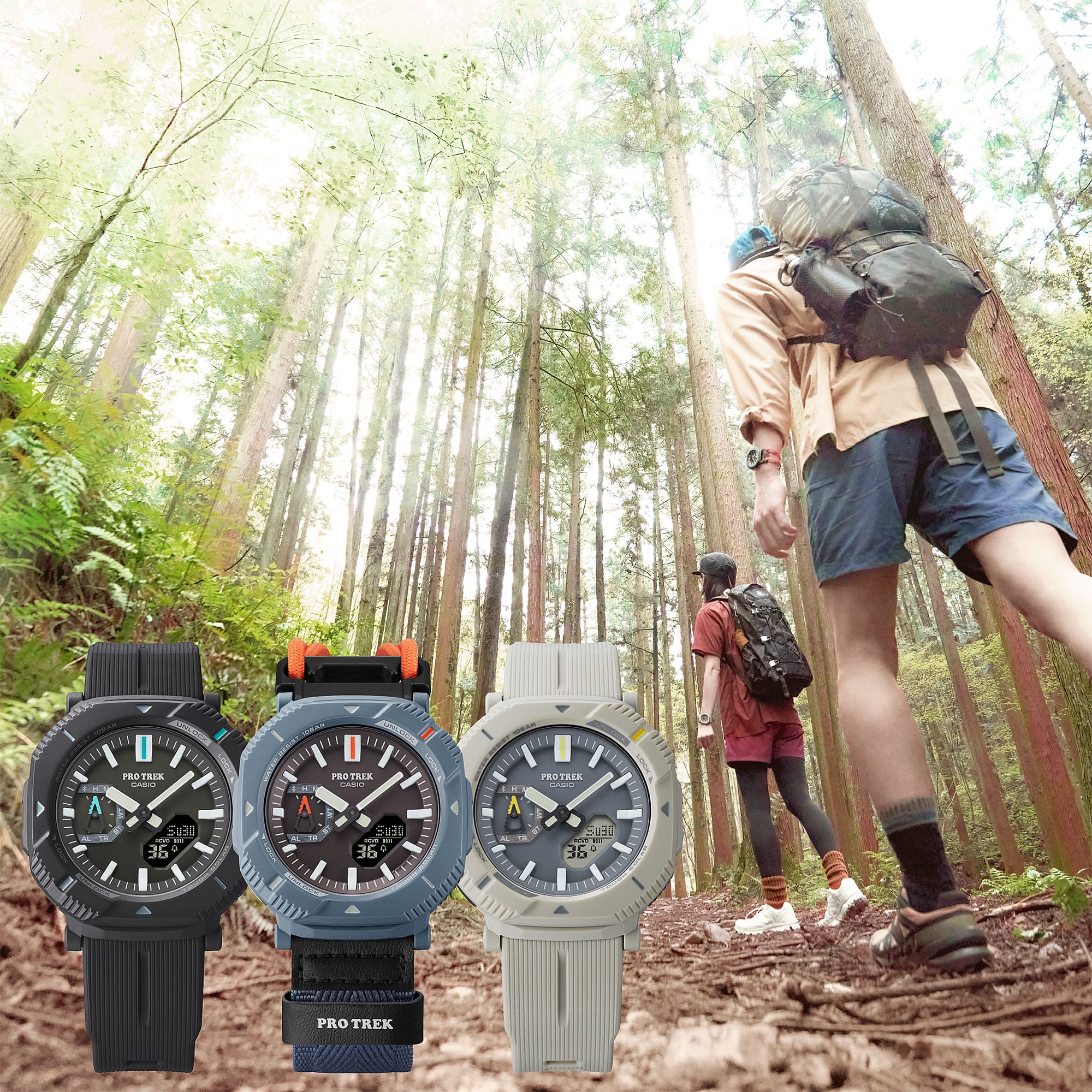 Casio Protrek DUO Solar Black Resin Band Watch PRJB001-1D