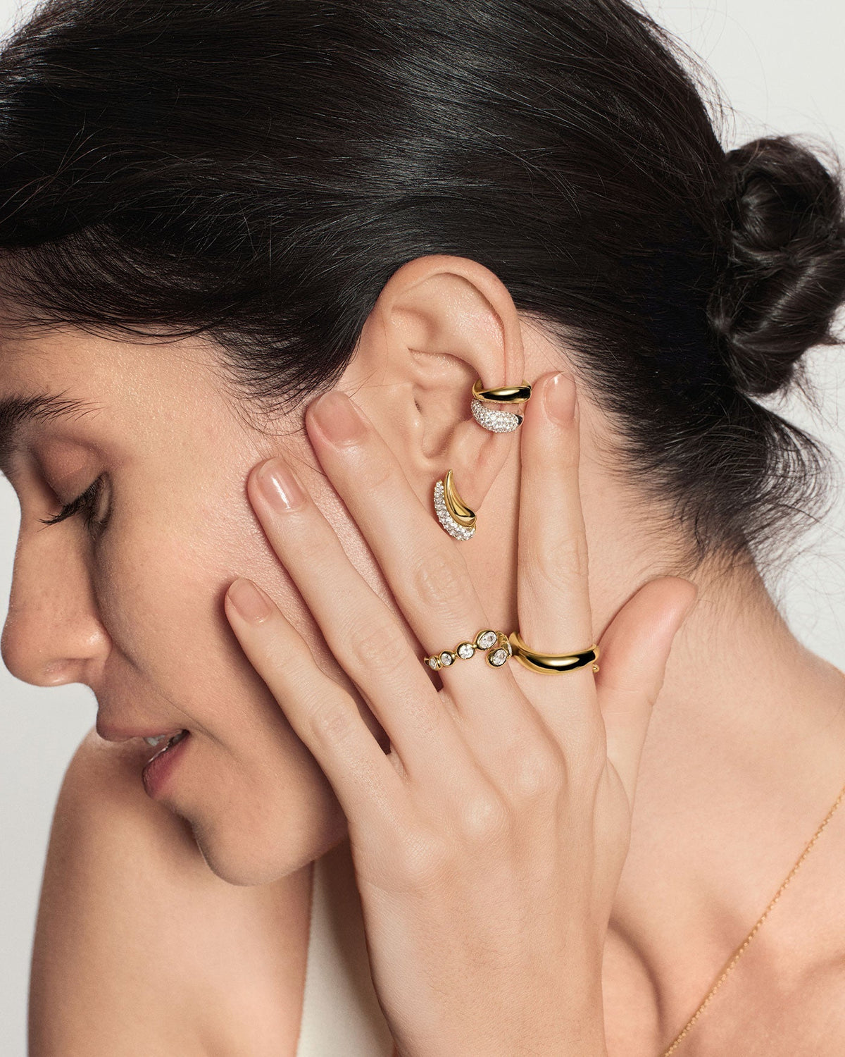 Ania Haie Gold Wave Ear Cuff