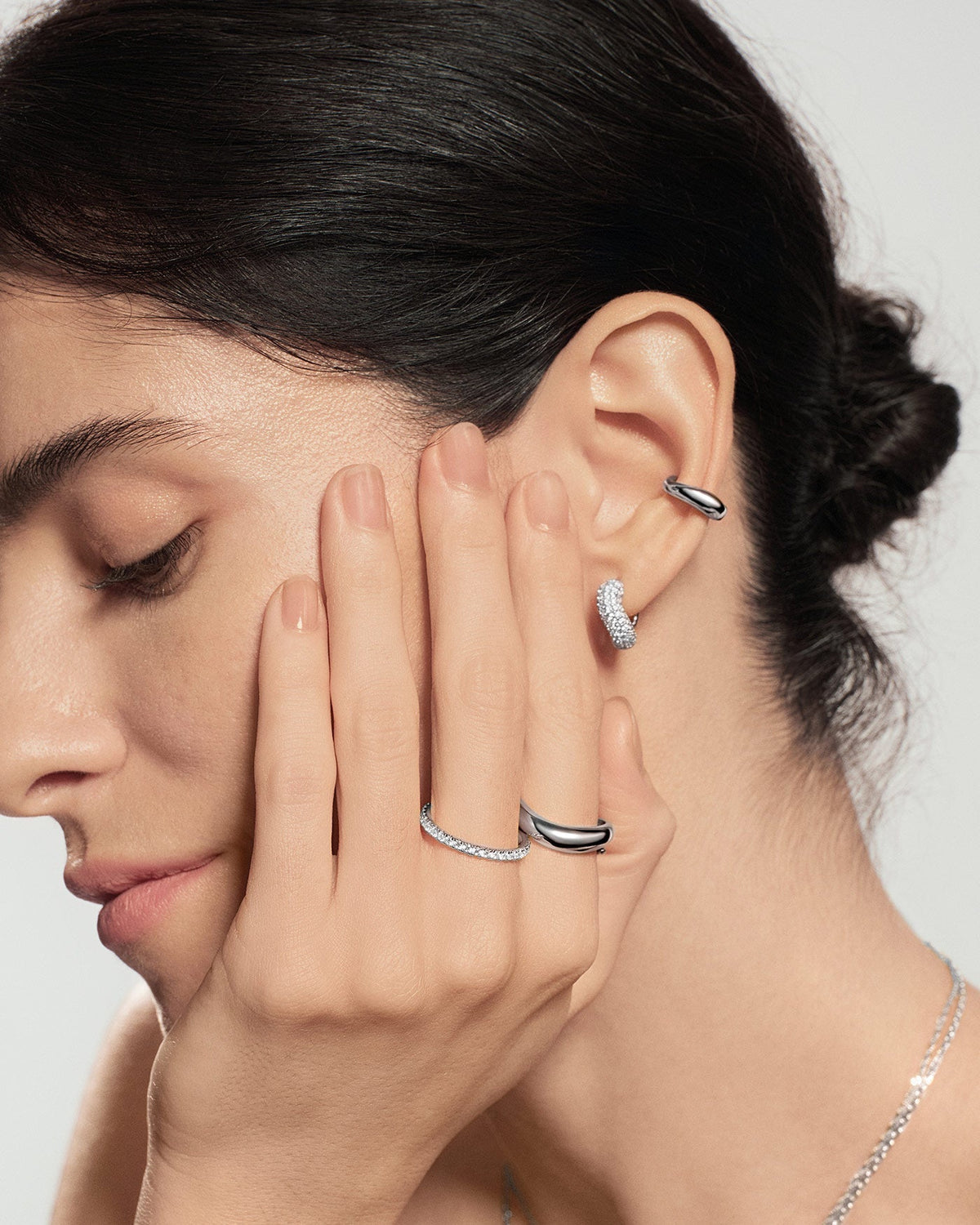Ania Haie Silver Wave Ear Cuff