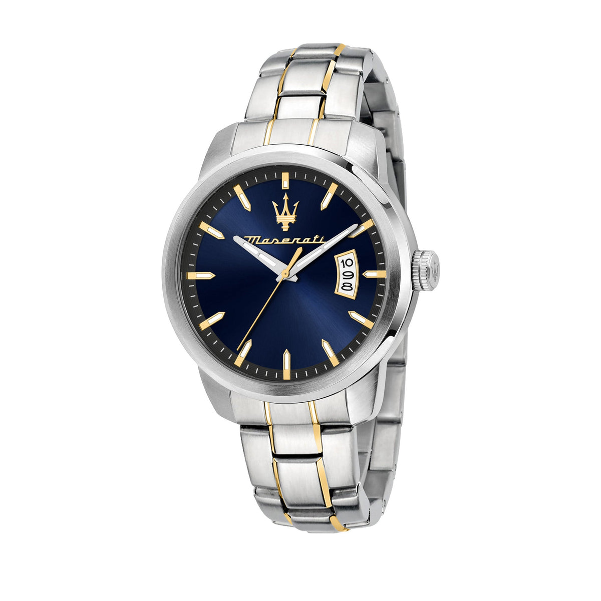 Maserati Successo 42mm Blue Dial Two Tone Stainless Steel Strap Watch