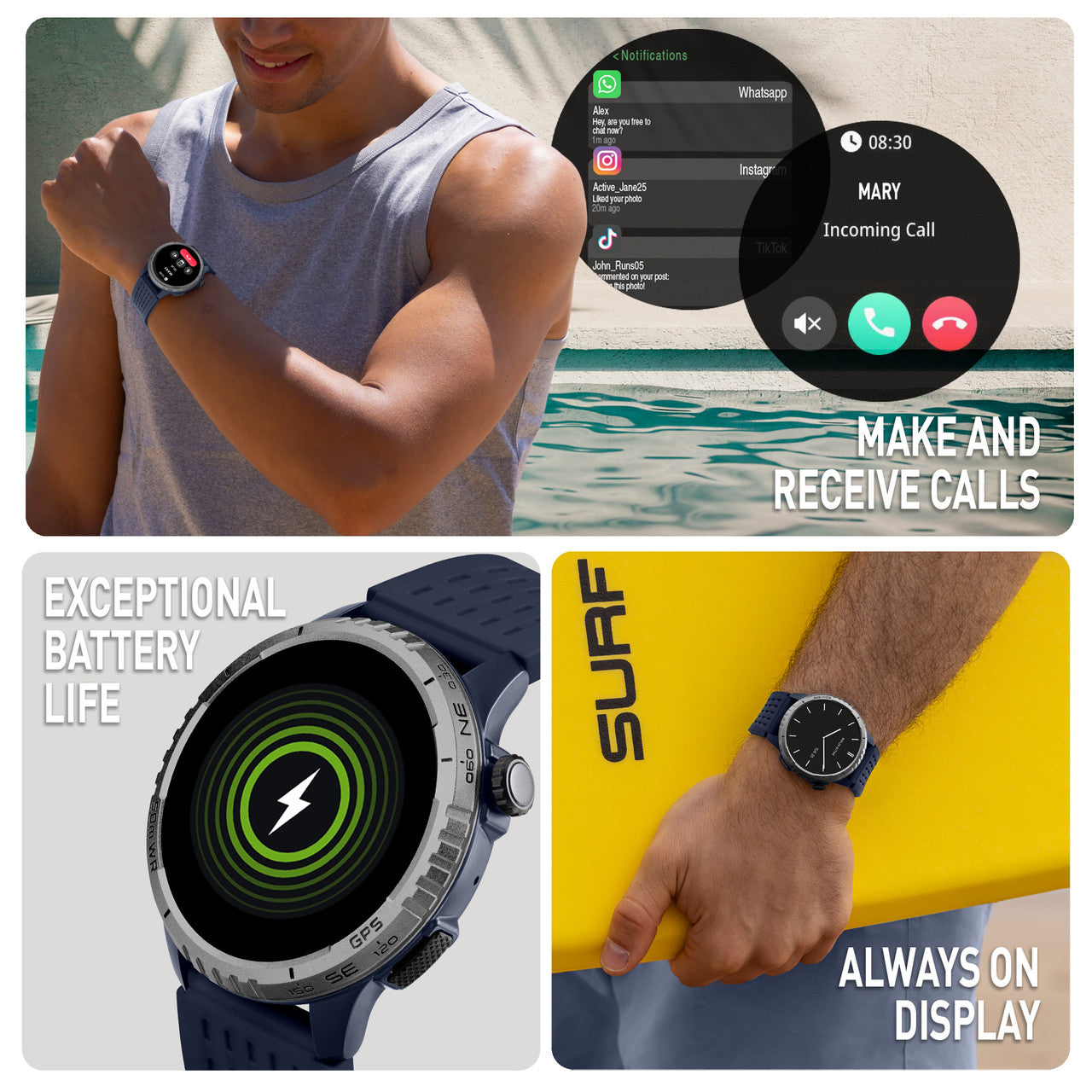 Reflex Active SeaVenture 5ATM Blue Strap Watch