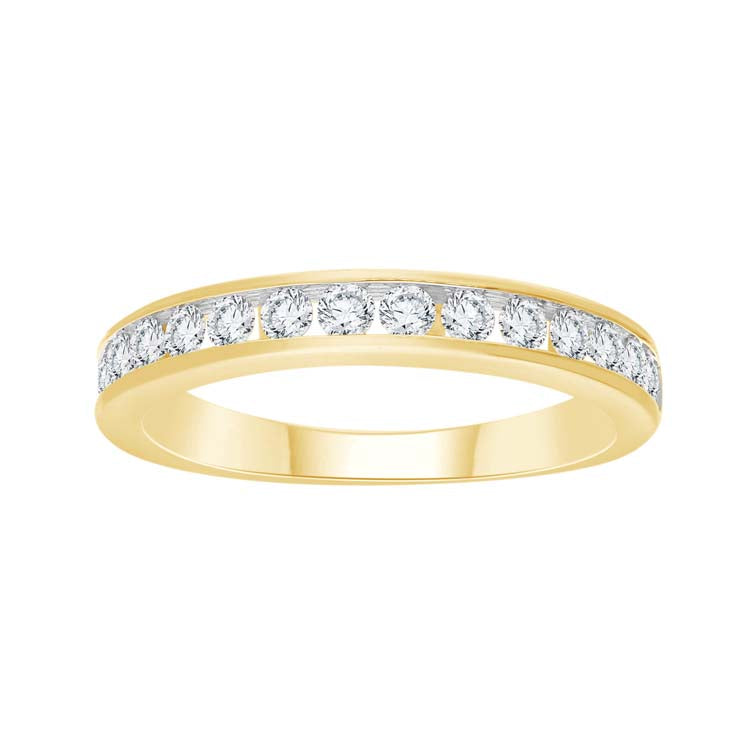 0.50ct Diamond Channel Set Band in 9K Yellow Gold