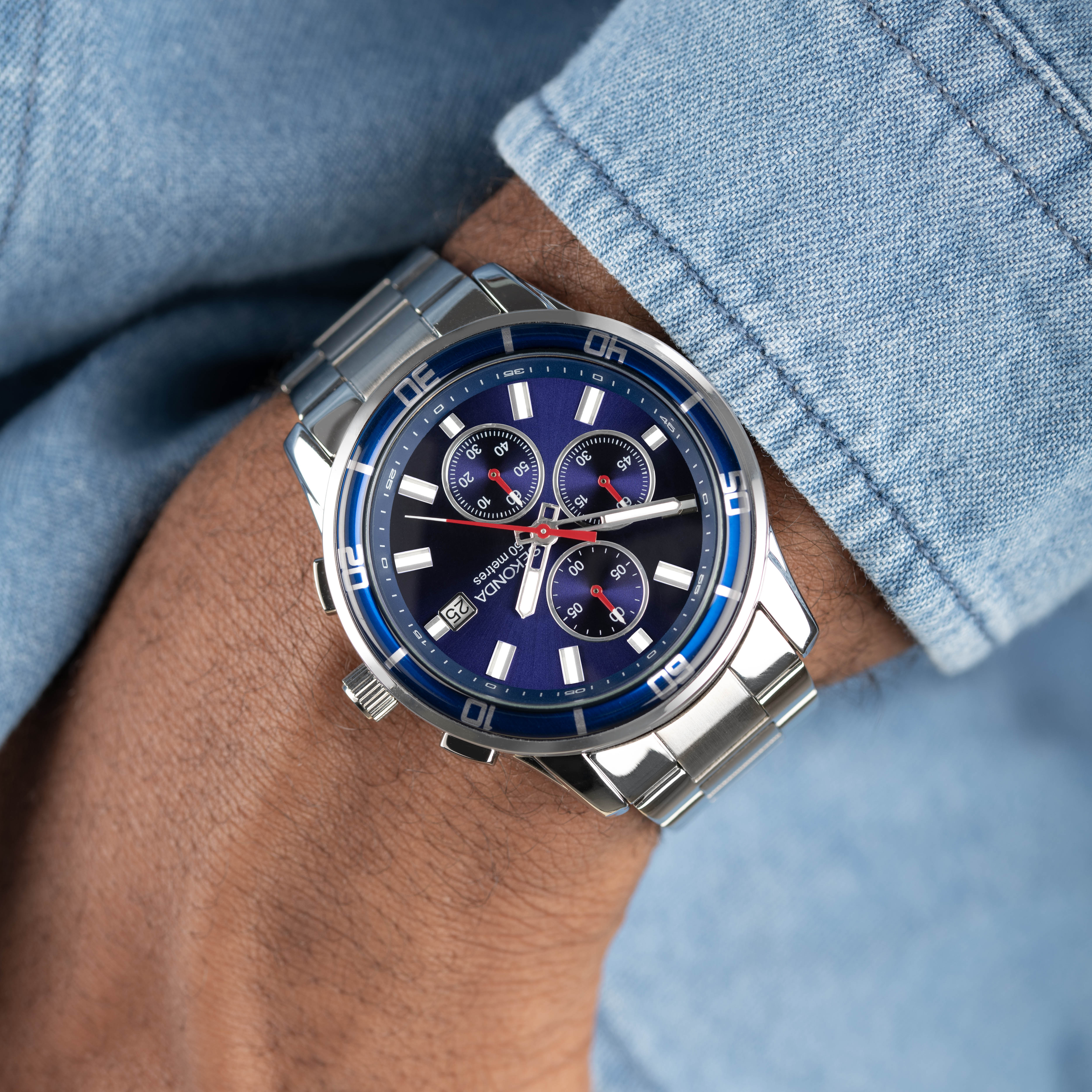 Sekonda Midnight Blue Men’s Watch Stainless Steel Durable 2024