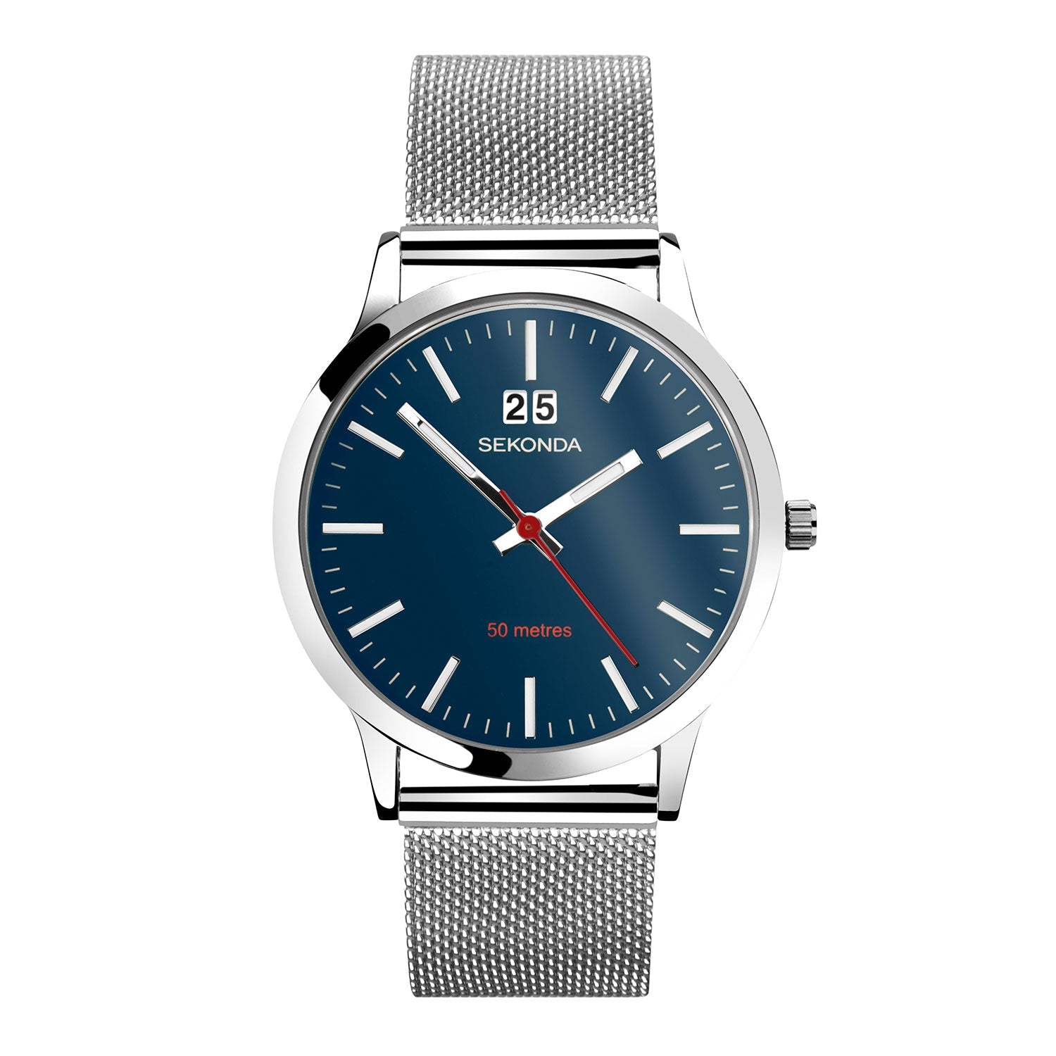 Sekonda Nordic Minimalistic Mens Watch Stainless Steel Mesh Band