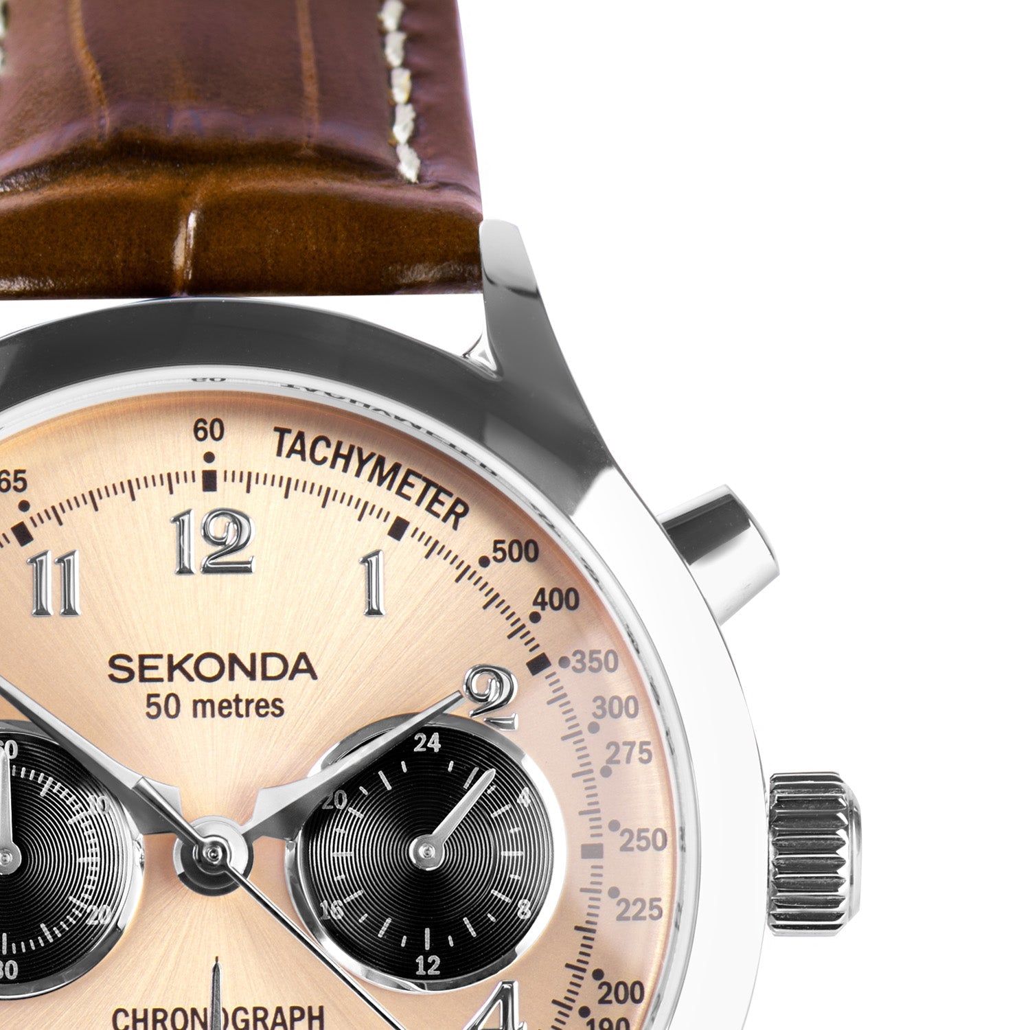 Sekonda Archer 40mm Mens Watch Durable Brown Strap High Quality