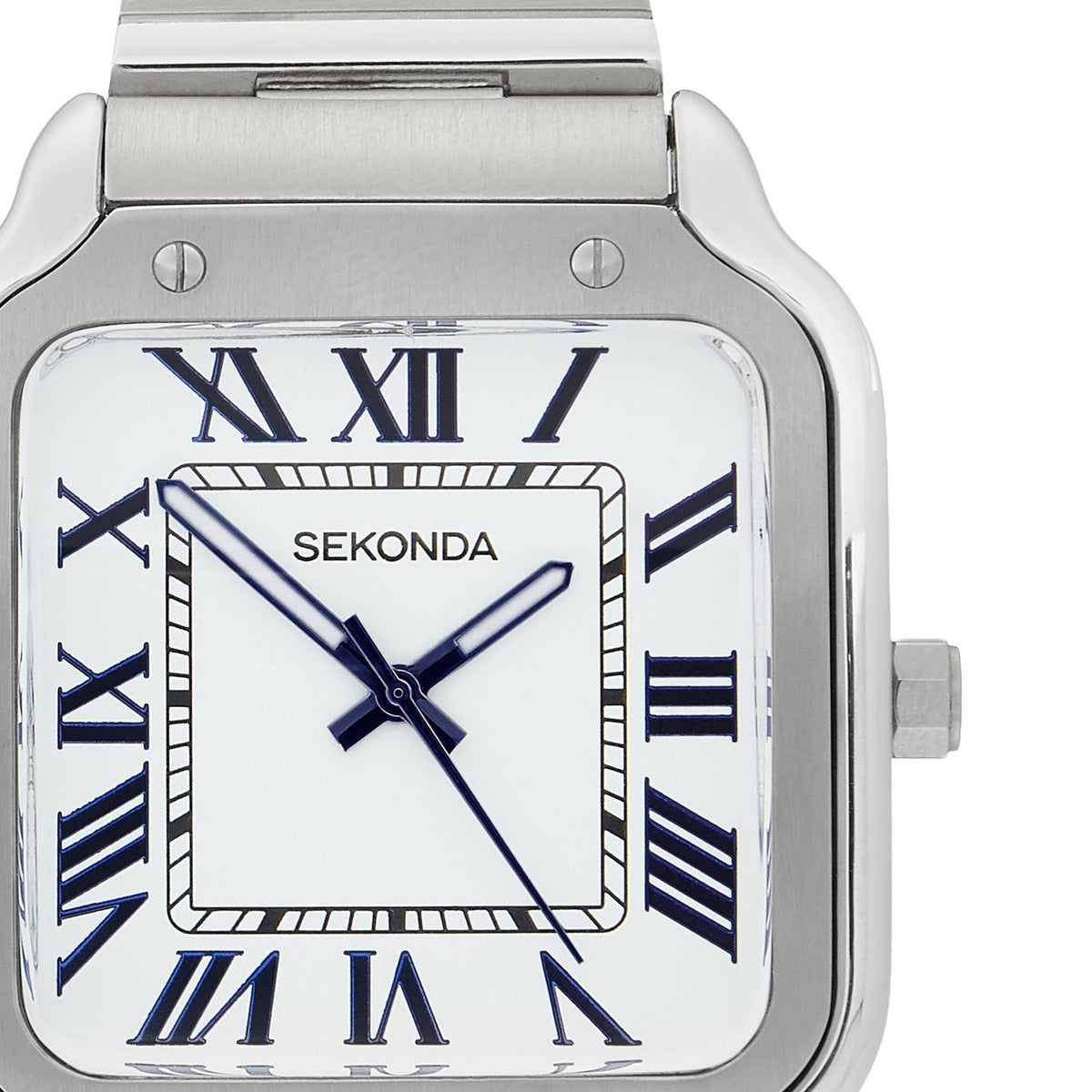 Sekonda Rene White Dial 39mm Mens Watch Silver SK30285