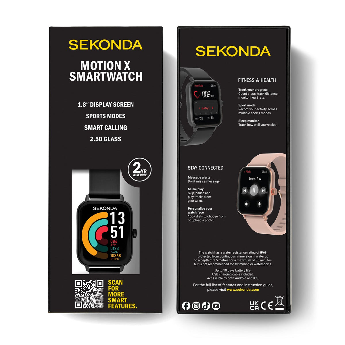 Sekonda Motion X LCD Display 36mm Unisex Watch Black SK30294