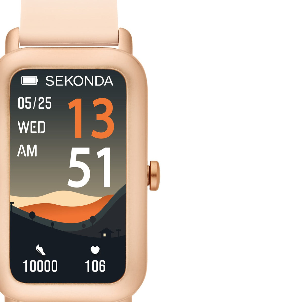 Sekonda Track X LCD Display 26mm Unisex Watch Pink SK30295