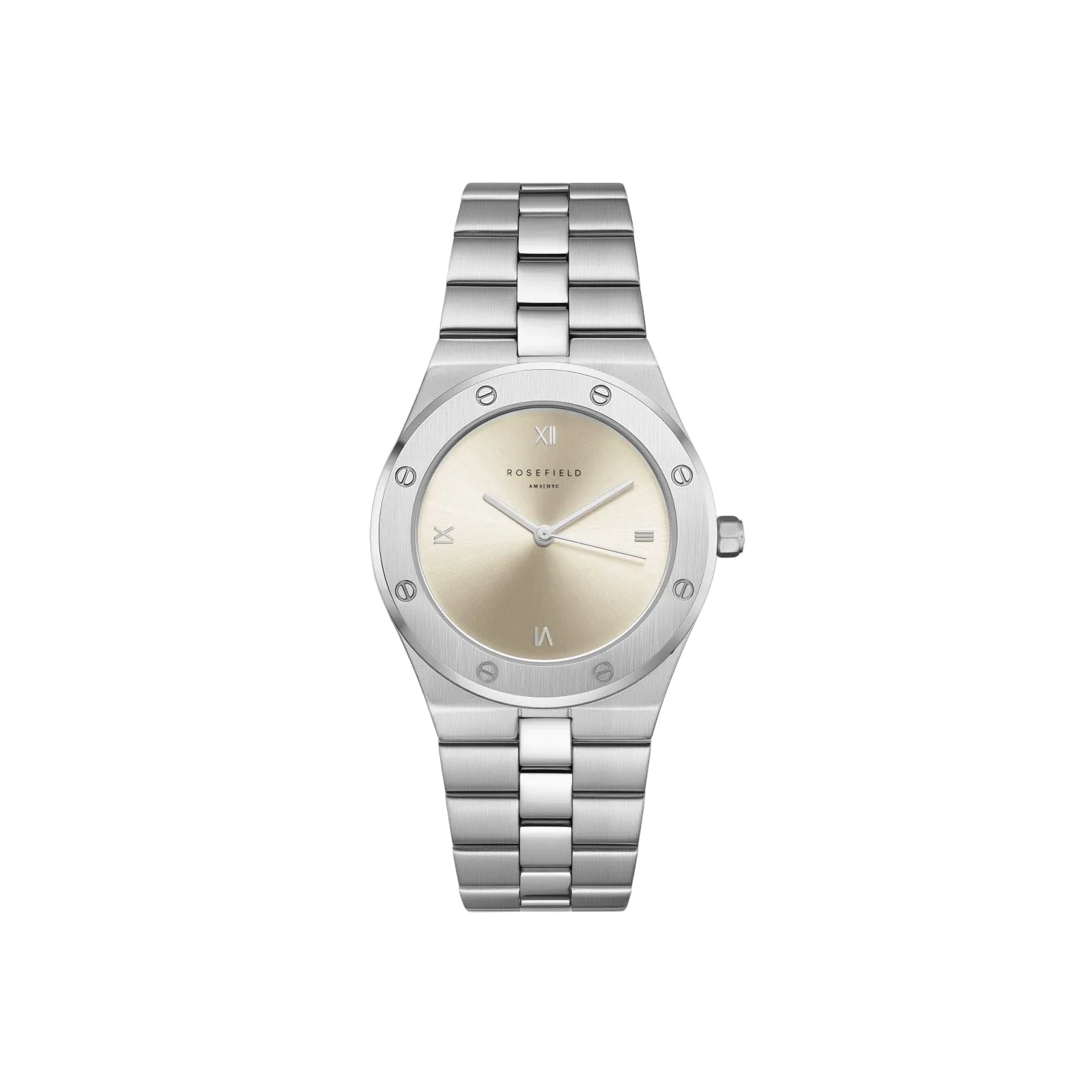 Rosefield Rose Silver Champagne Dial Women's Watch SPCSSS-SP03