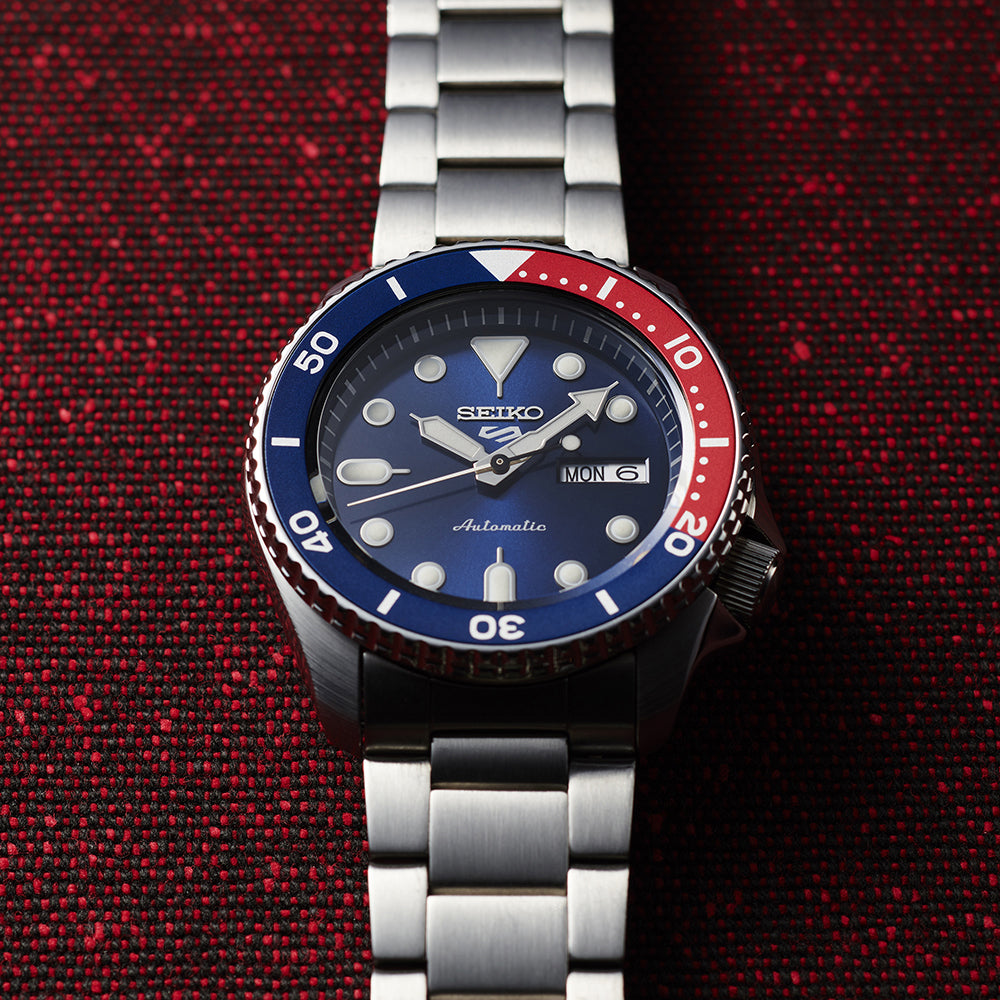 Seiko 5 Sports "5KX" Pepsi Bezel Automatic SRPD53K