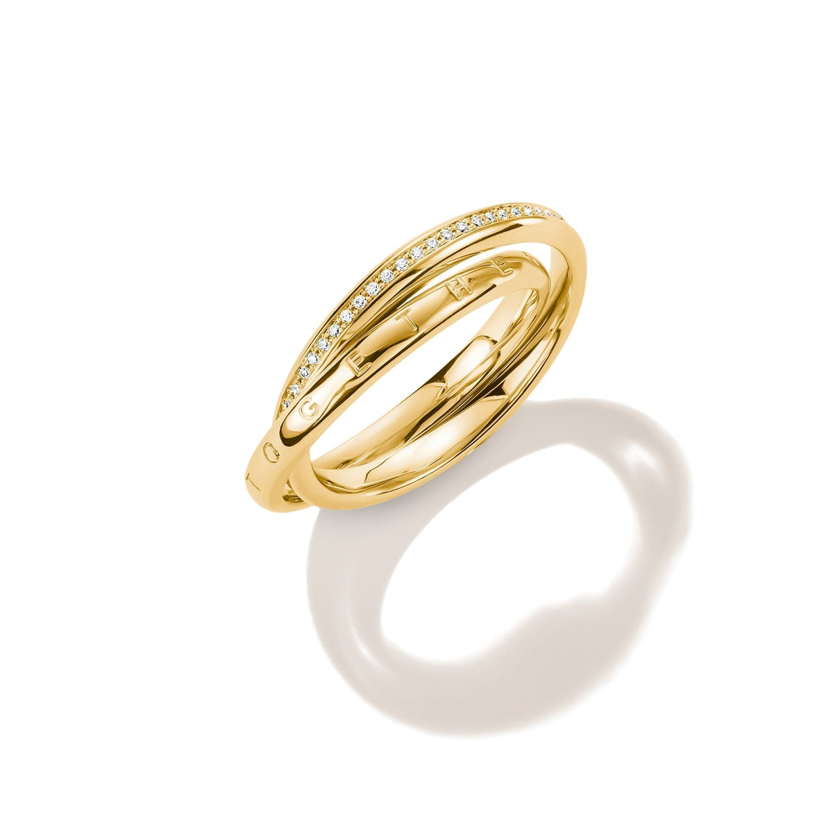Thomas Sabo Double ring with zirconia TR2548MY50