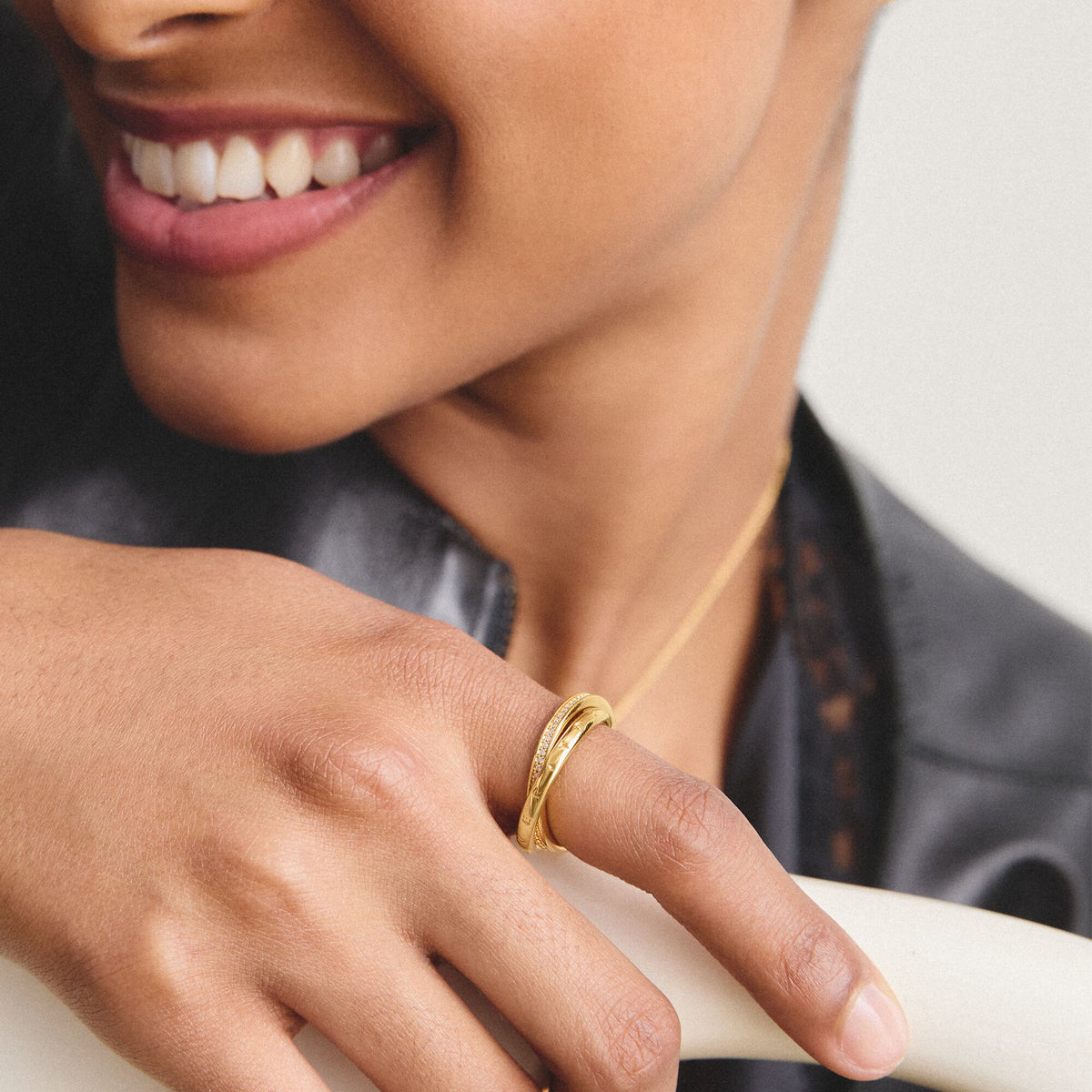 Thomas Sabo Double ring with zirconia TR2548MY50