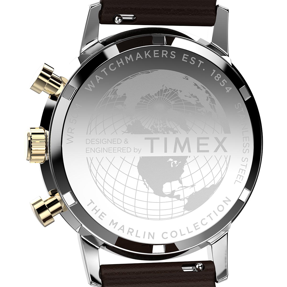 Timex Marlin Chronograph 40mm Leather Band Watch TW2W60400