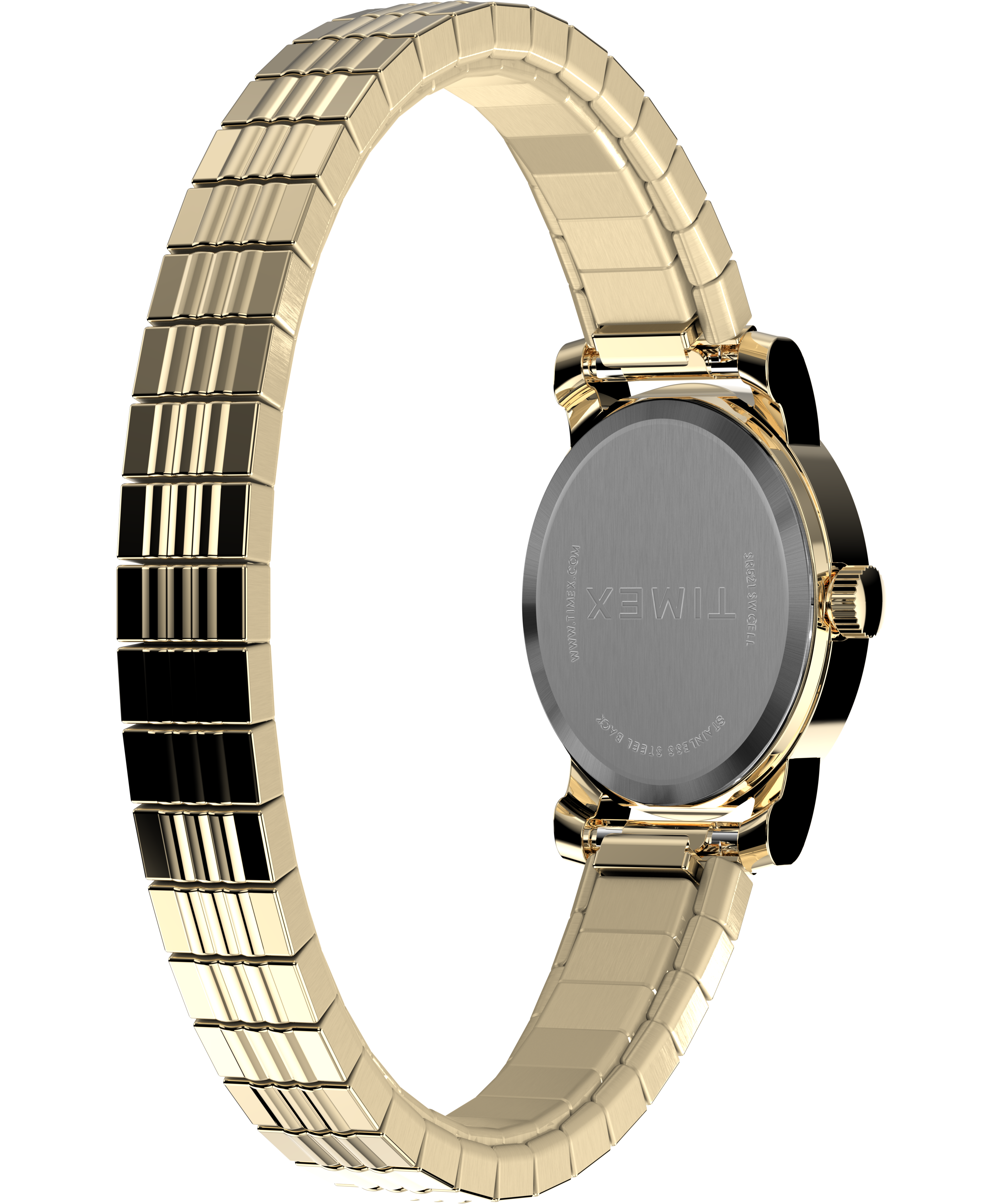 Timex Cavatina Gold Case and Band Mother Of Pearl Dial Women's Watch TW2W70100