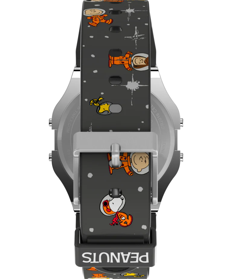 Timex x Peanuts® T80 Digital Stainless Steel Rubber Band Watch TW2W90100