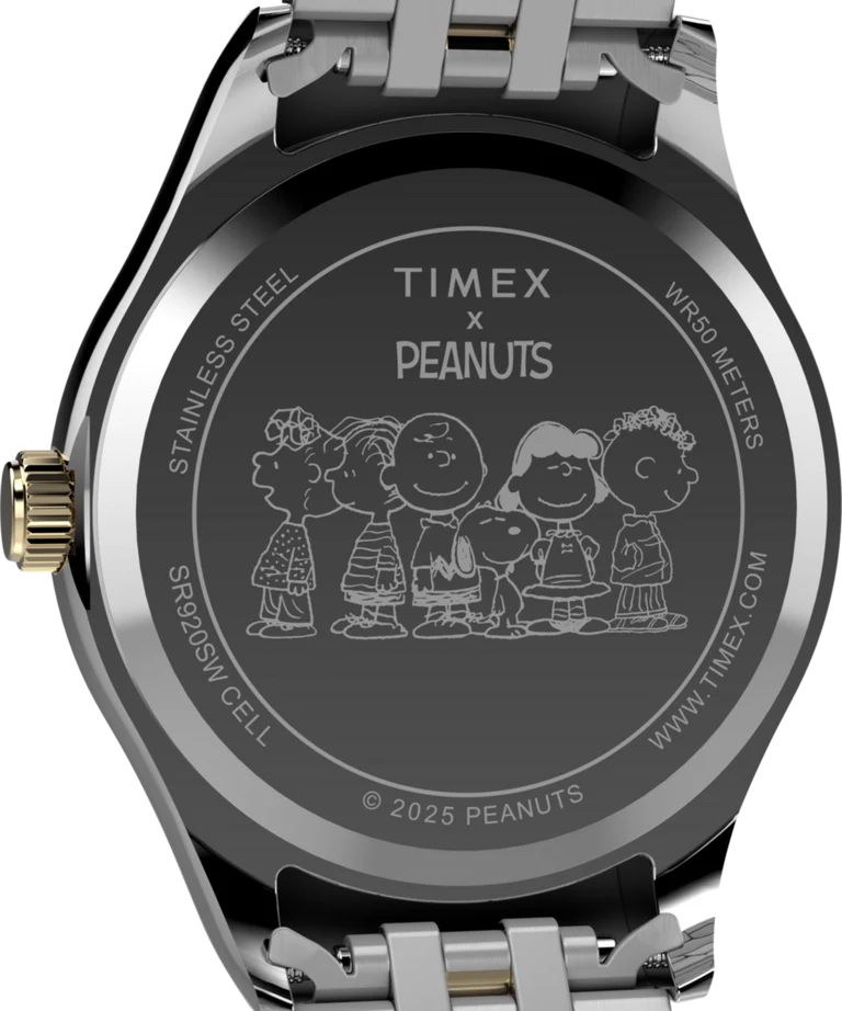 Timex x Peanuts® Legacy Bowtie Two Tone Stainless Steel Watch TW2Y11100