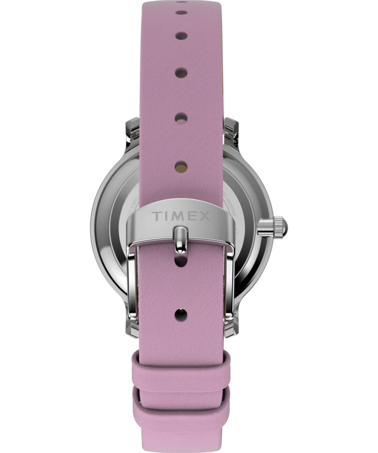 Timex x Peanuts® Transcend Snoopy Hug Silver Dial Pink Leather Band Watch TW2Y26000