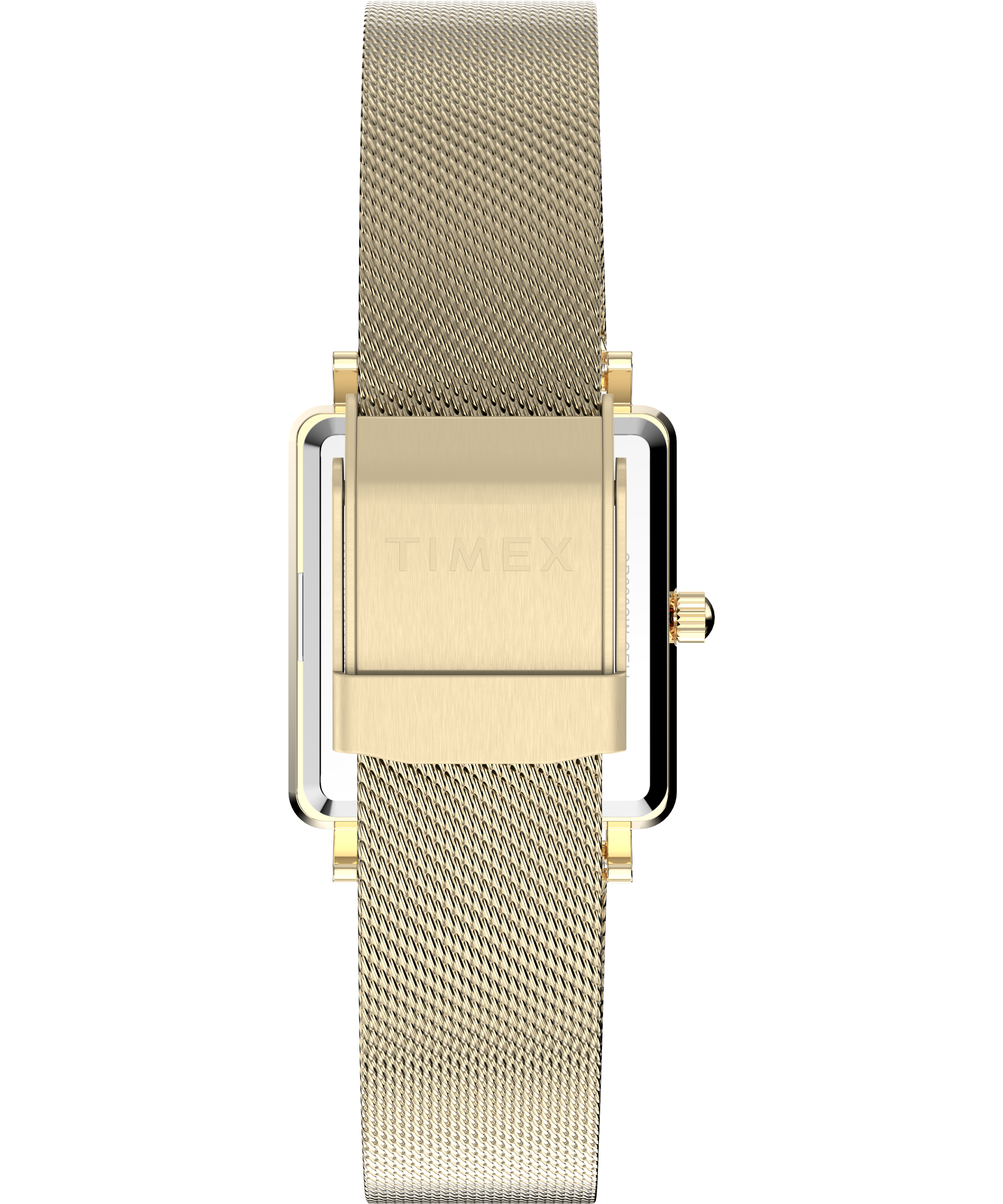 Timex Transcend Rectangular 22mm White Dial Gold Stainless Steel Watch TW2Y26100