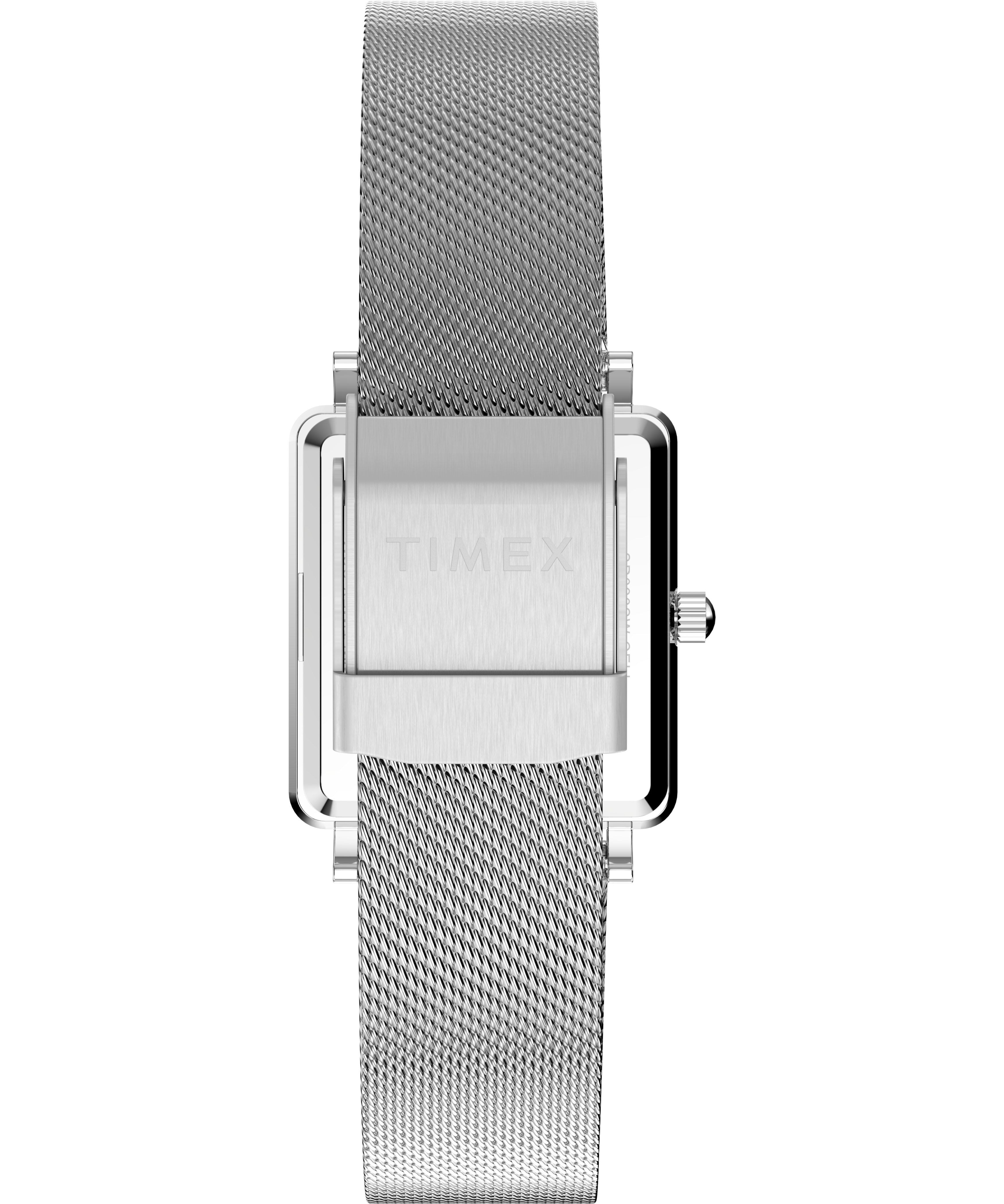Timex Transcend Rectangular 22mm White Dial Stainless Steel Watch TW2Y26300