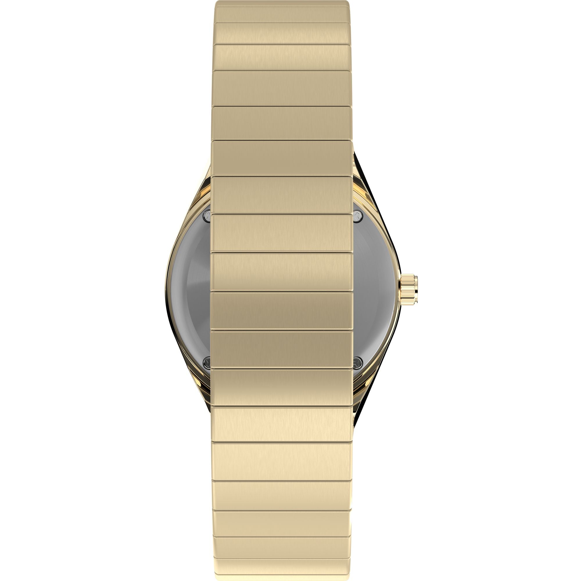 Timex Q Time 30mm Gold Dial and Expansion Band Women's Watch TW2W57500