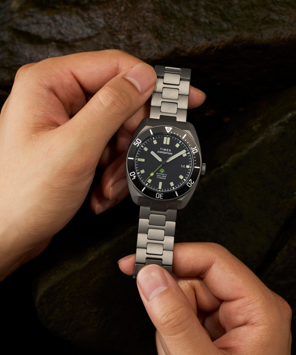 Timex Expedition Pioneer Titanium Automatic Men's Watch TW2Y63800 - On Wrist