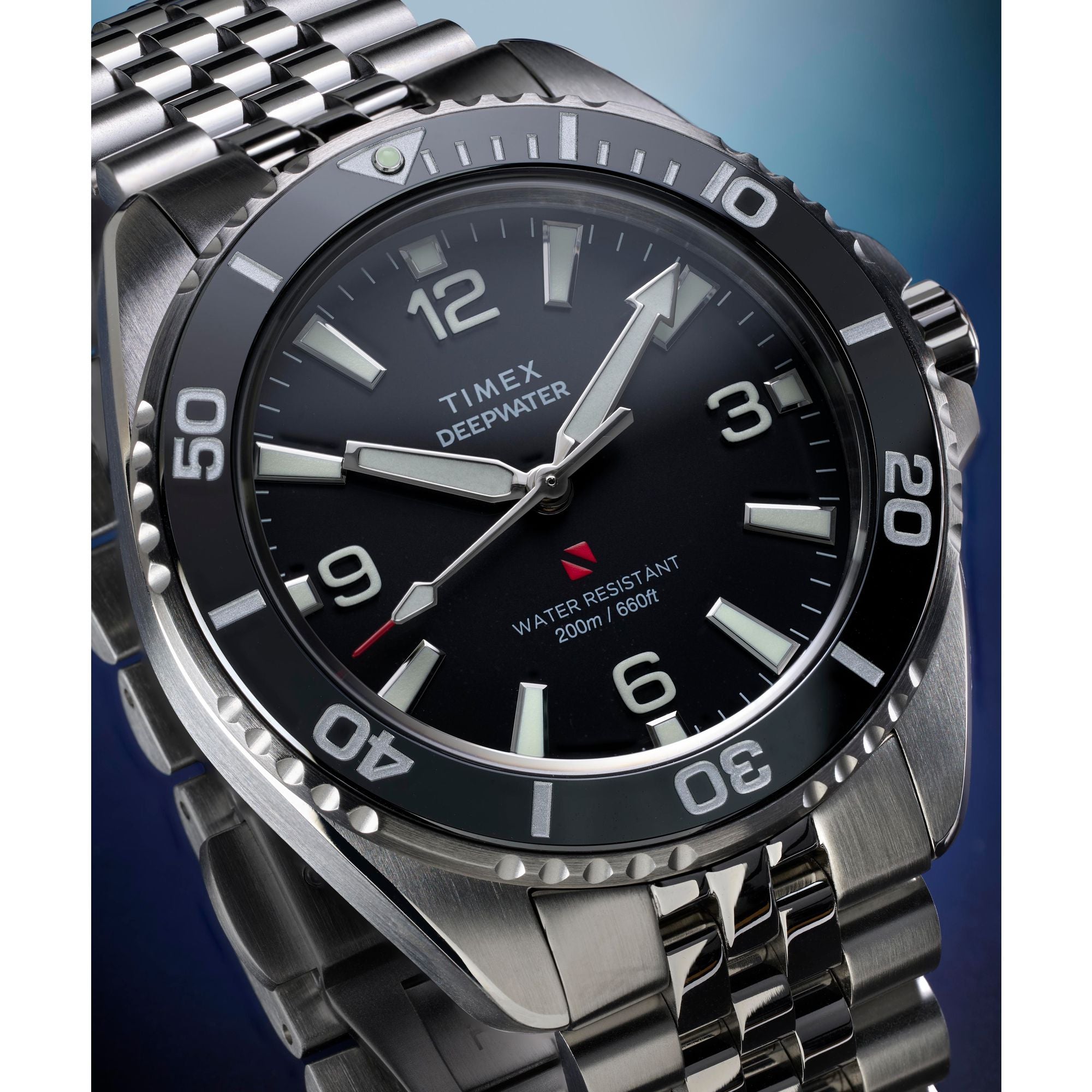 Timex Deepwater Arctic 200M Jubilee Stainless Steel Strap Watch TW2Y64500