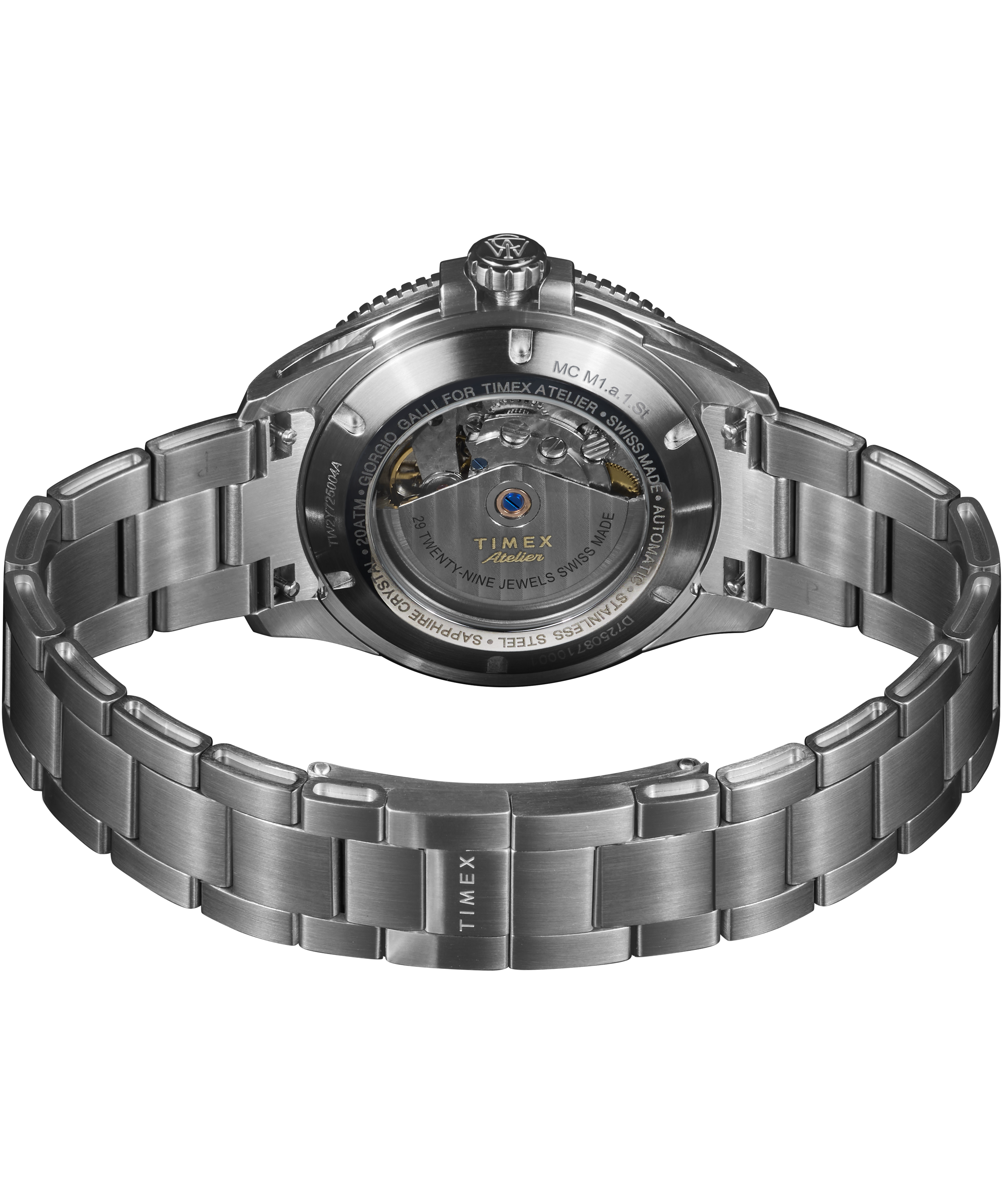 Timex Atelier Swiss Automatic Marine M1A Stainless Steel Men's Watch TW2Y72500