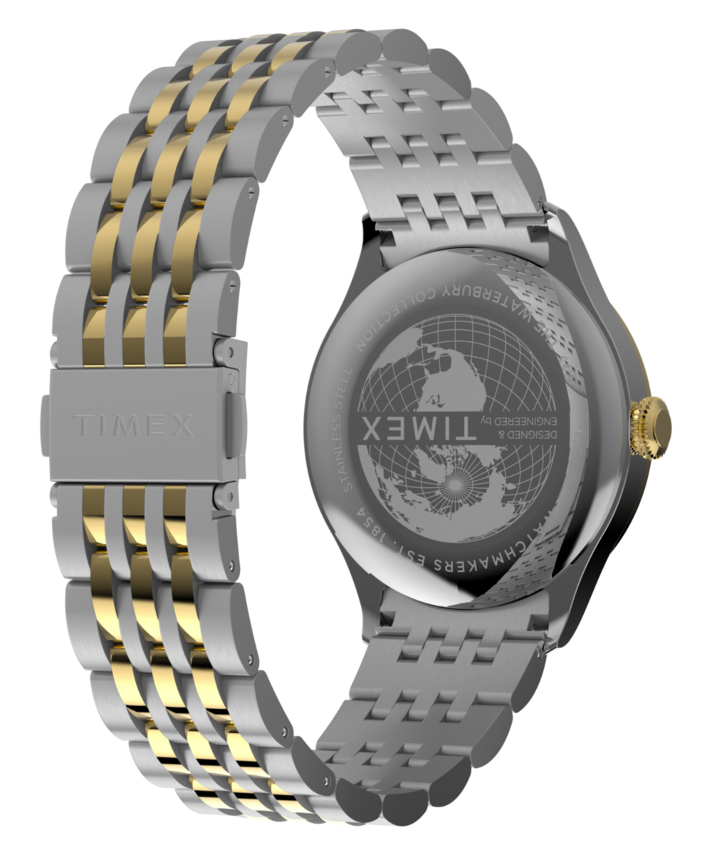 Timex Waterbury Classic TW2Y91900 black dial stainless steel watch — view 6