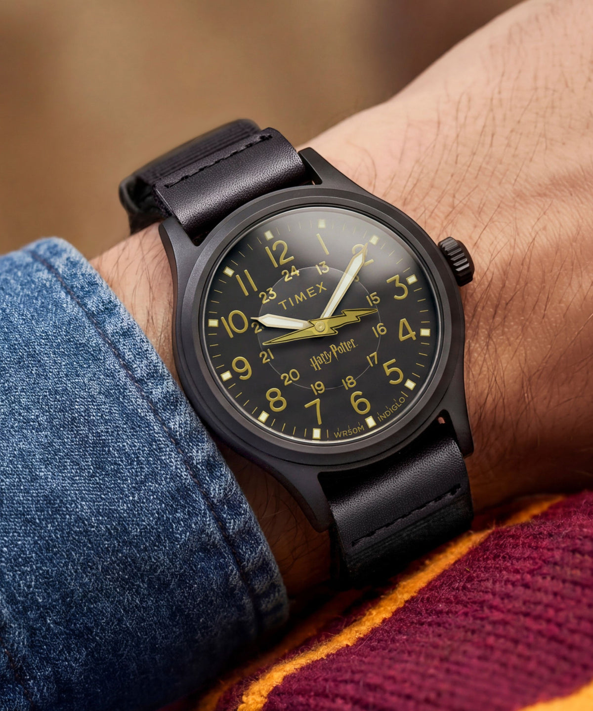 Timex Expedition Scout Harry Potter Bolt Black Dial Fabric Watch TW6A05700