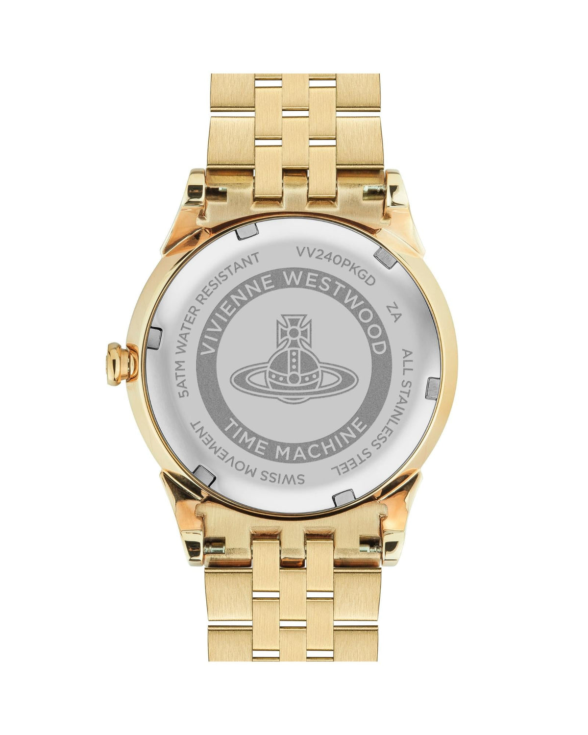 Vivienne Westwood Seymore Pink Dial Gold Strap Watch