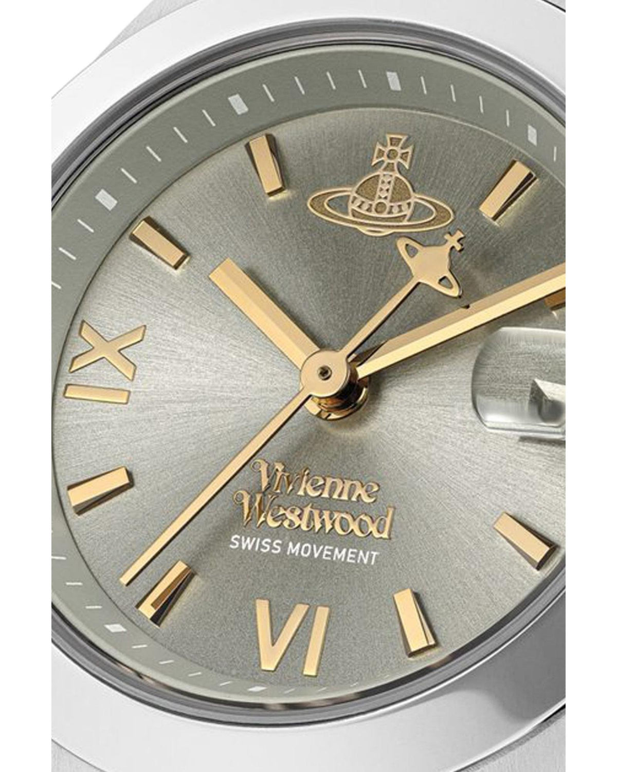 Vivienne Westwood Fenchurch Silver Dial Two Tone Strap Watch