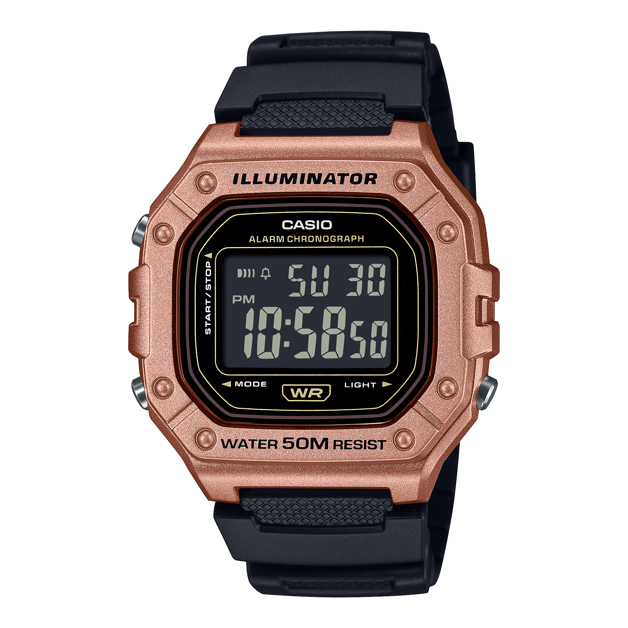 Casio Standard Black Resin Band Watch W218HM-5B