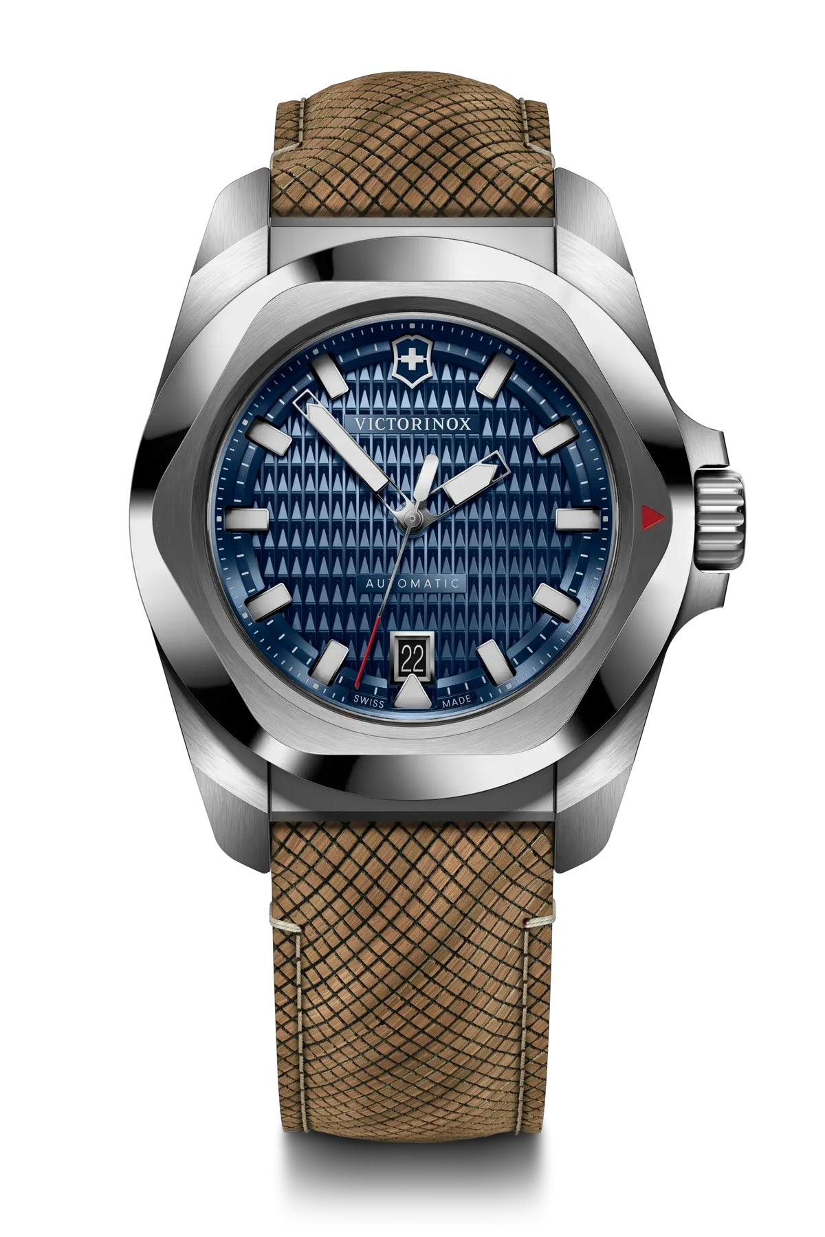 Victorinox I.N.O.X Automatic 41mm Set Bamboo Band Blue Dial Watch 242018.1