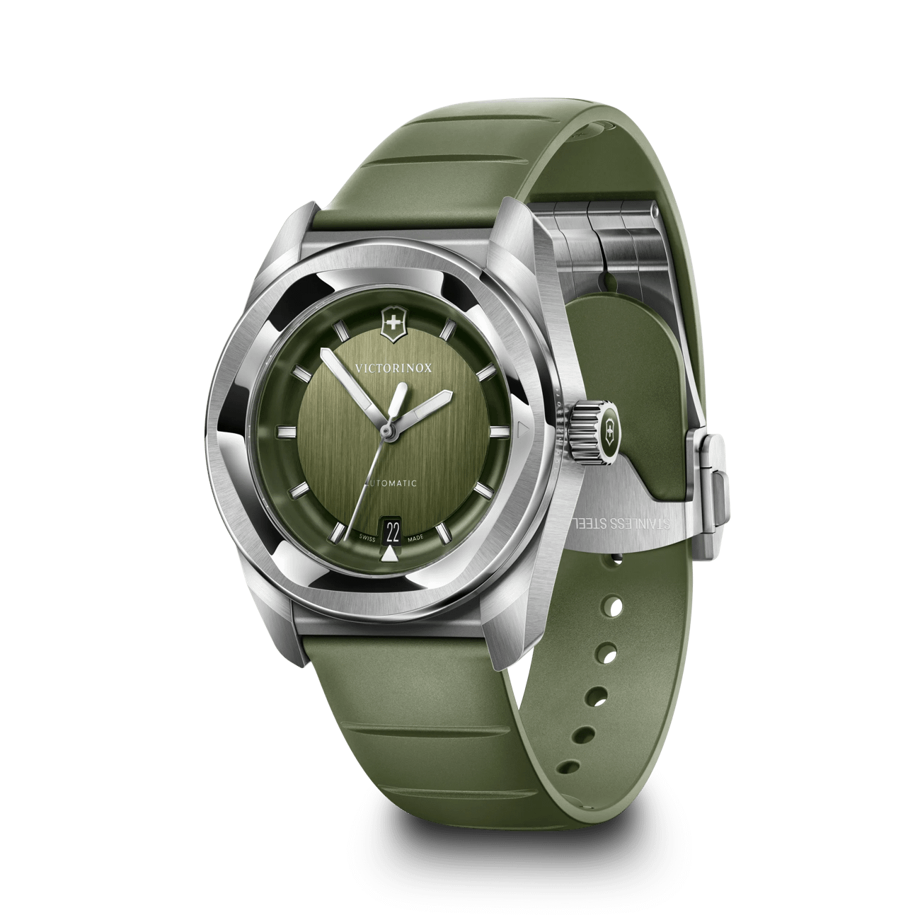 Victorinox Concept One Automatic 39mm Green Rubber and Dial Watch 242058