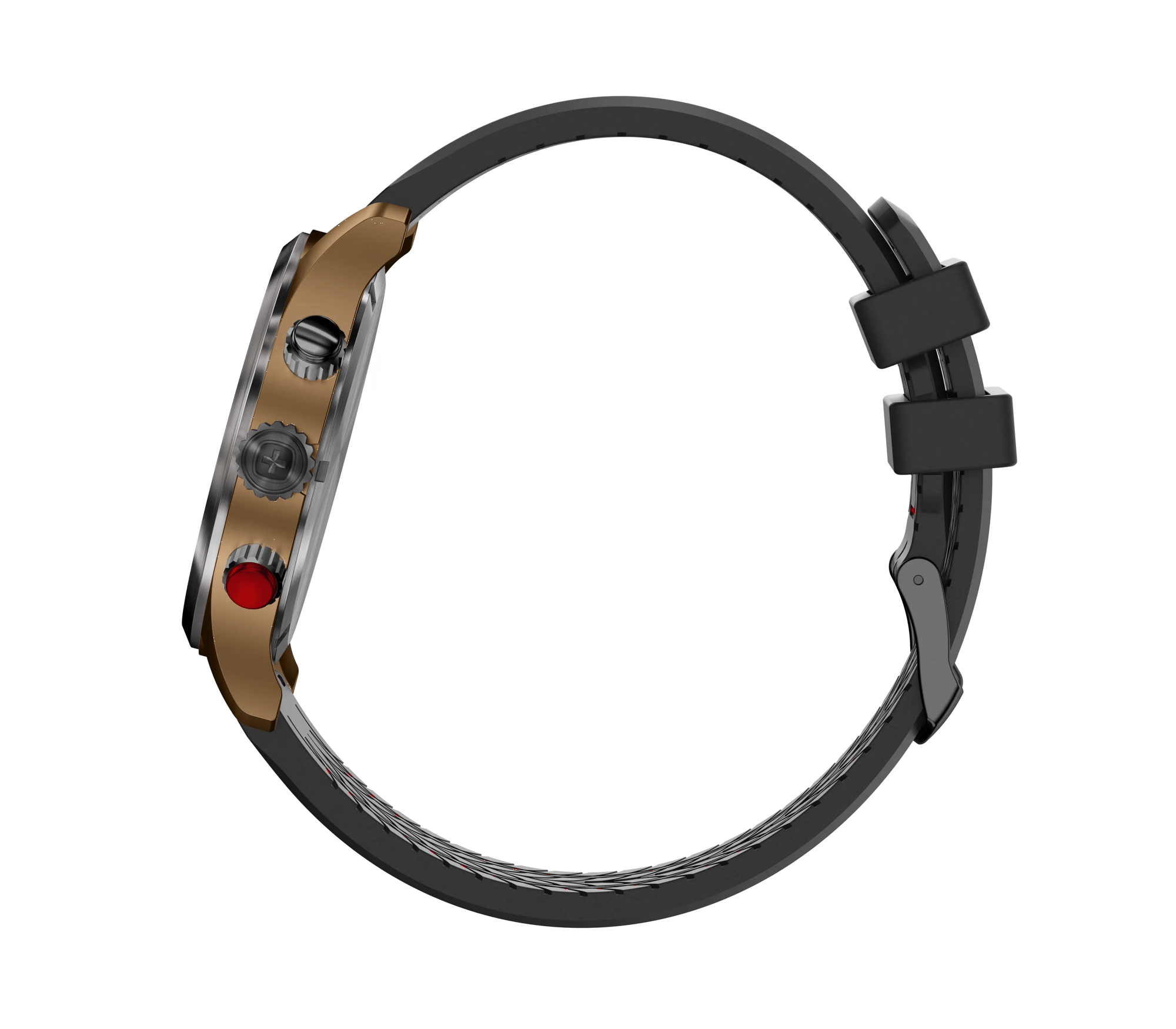 Wenger Terragraph Chrono 43mm Black Dial Black Silicone Watch 01.0543.113