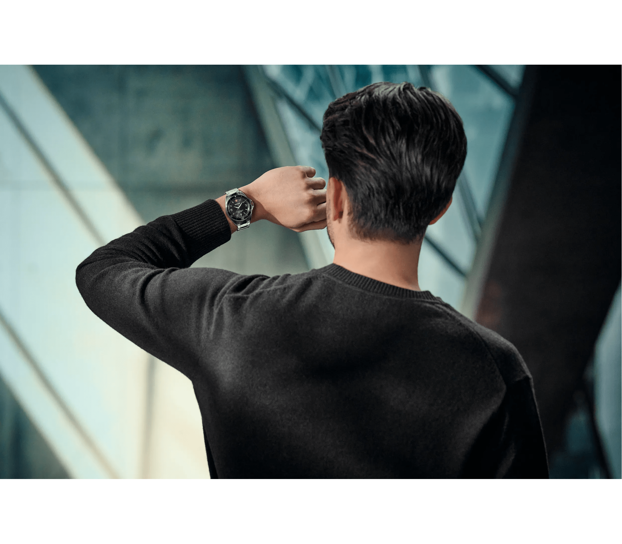 Wenger Executive 40mm Black Dial Stainless Steel 200M Men's Watch 01.2031.101