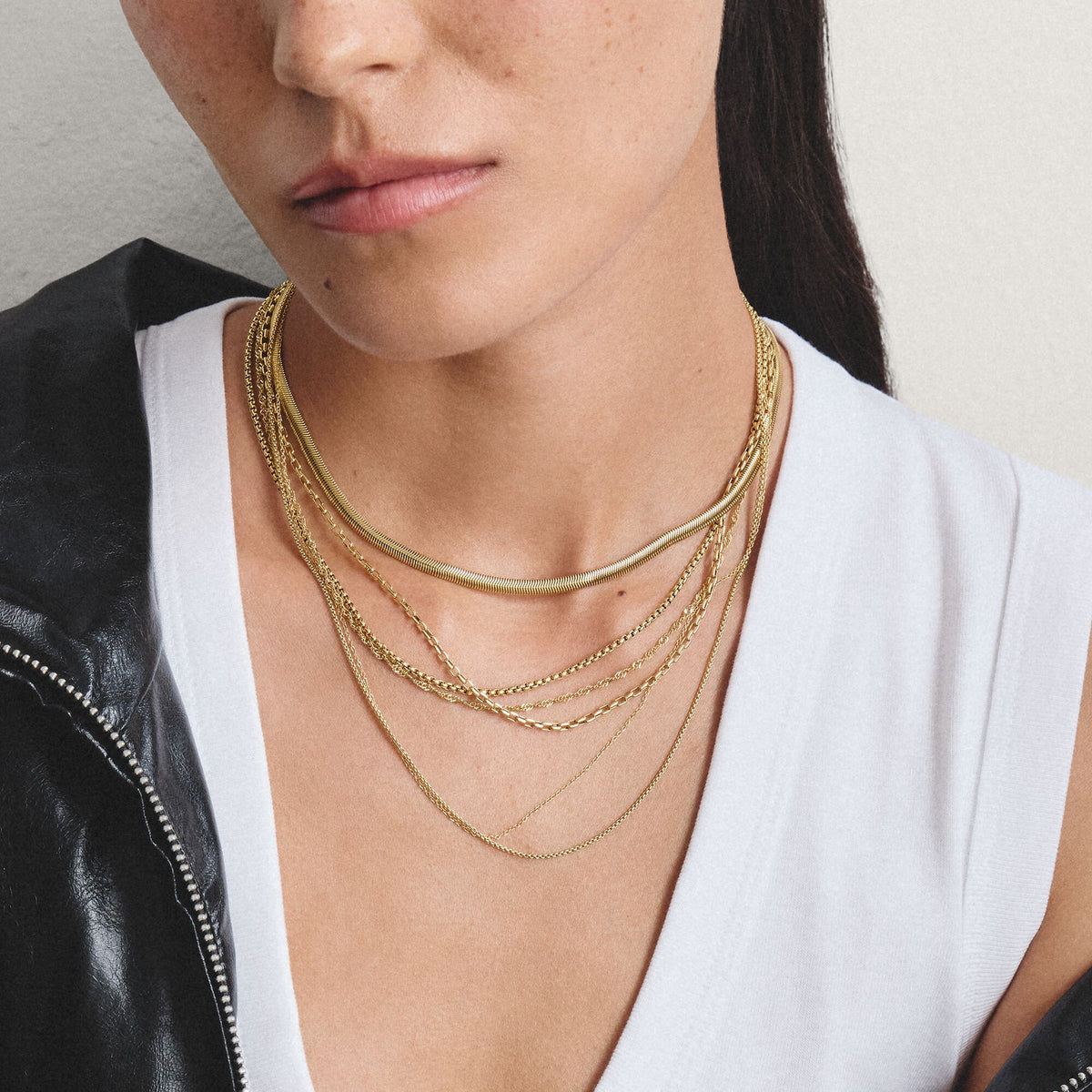 Thomas Sabo Gold-Tone Stainless Steel Charm Club Anchor Chain Necklace CX0002SY-45 view 4