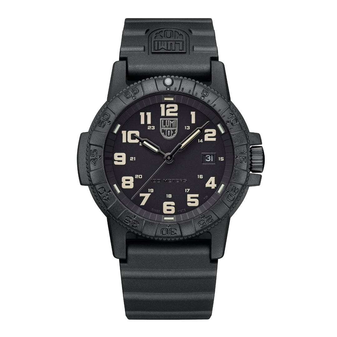 Luminox Leatherback Sea Turtle Giant Outdoor Black Leather Watch XS.0330