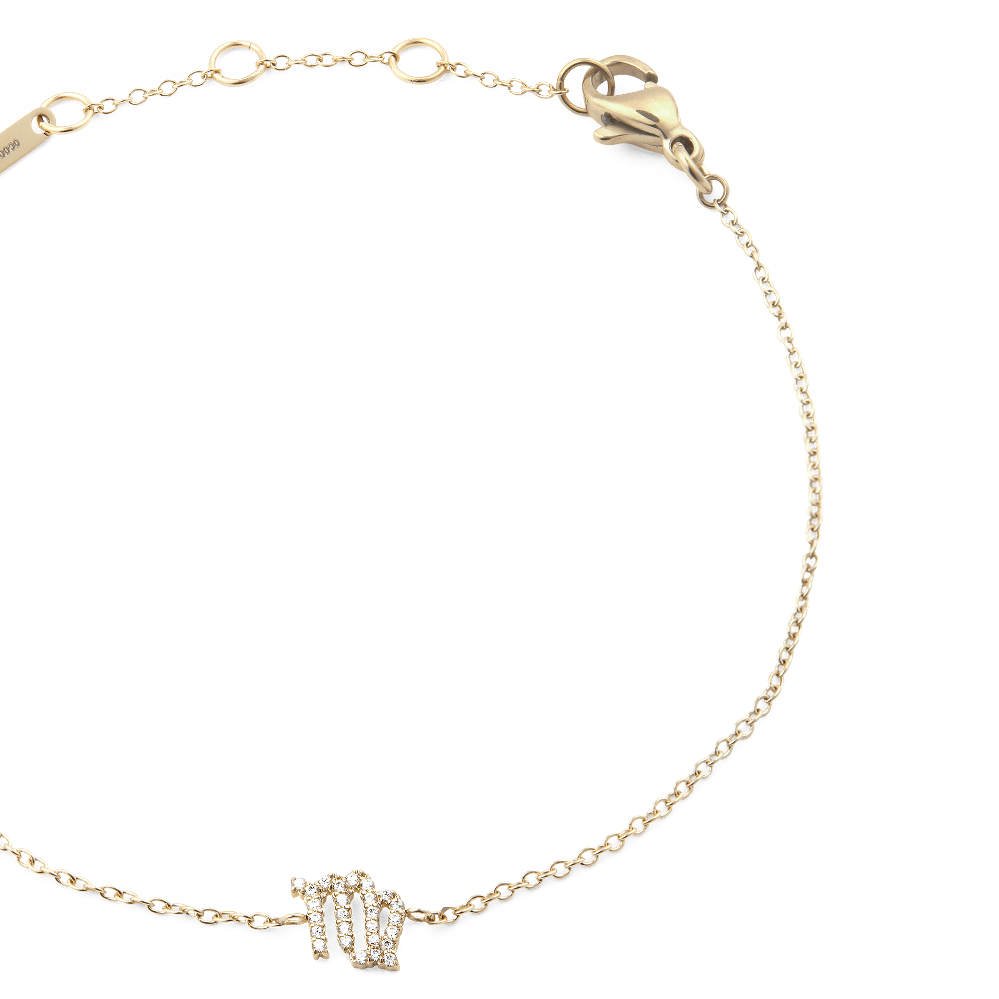 Daniel Wellington Crystal Zodiac Chain Bracelet Gold