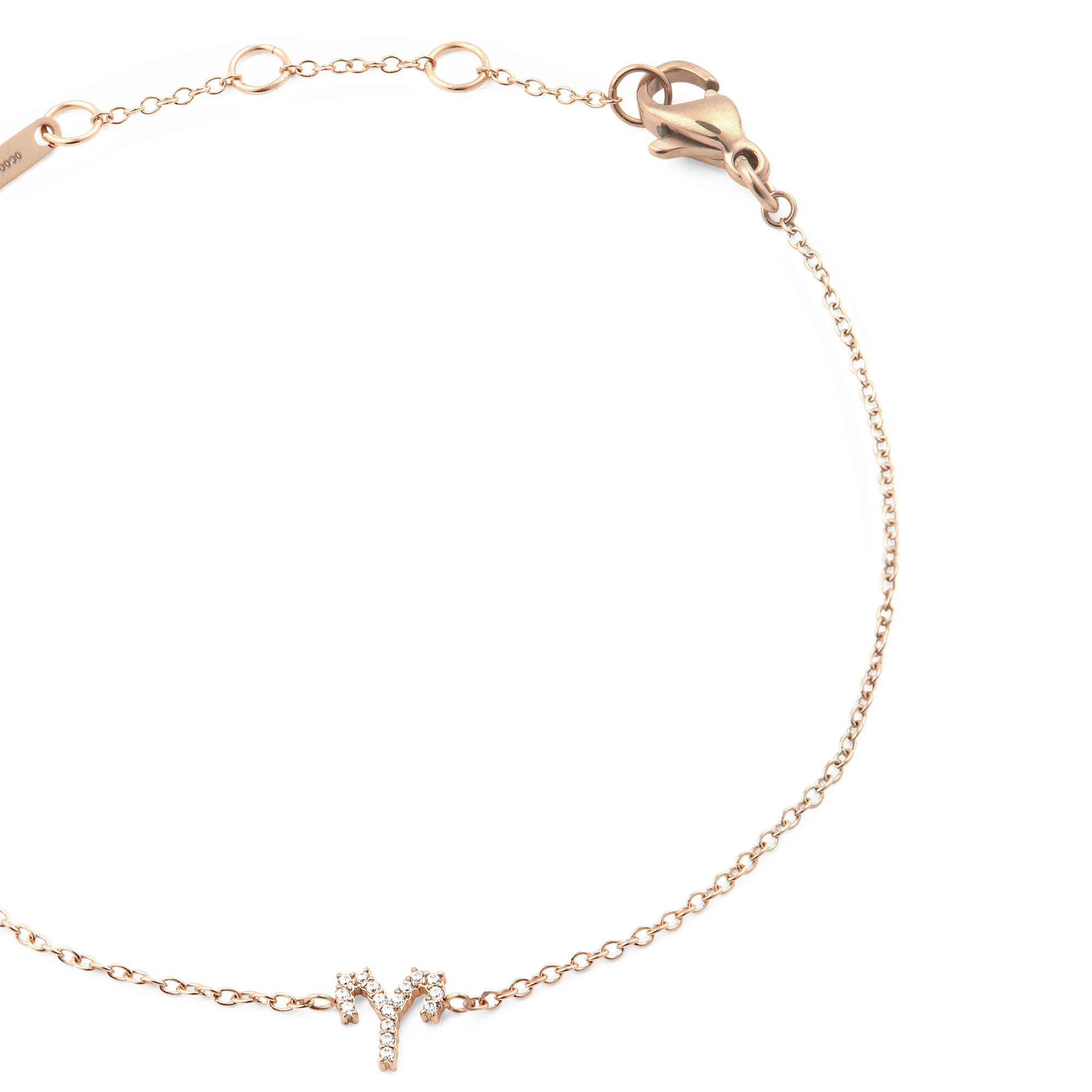 Daniel Wellington Crystal Zodiac Chain Bracelet Rose Gold