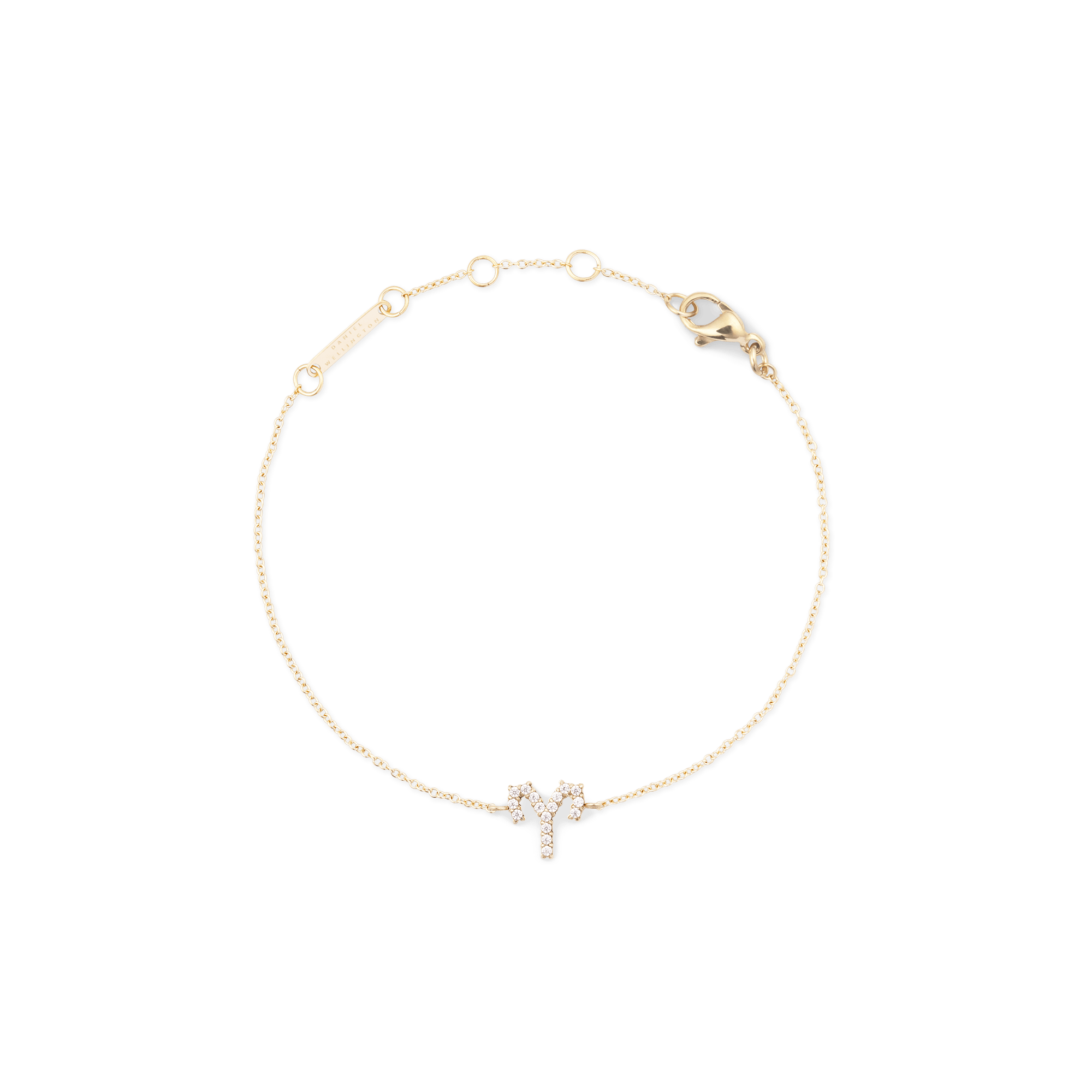 Daniel Wellington Crystal Zodiac Chain Bracelet Gold