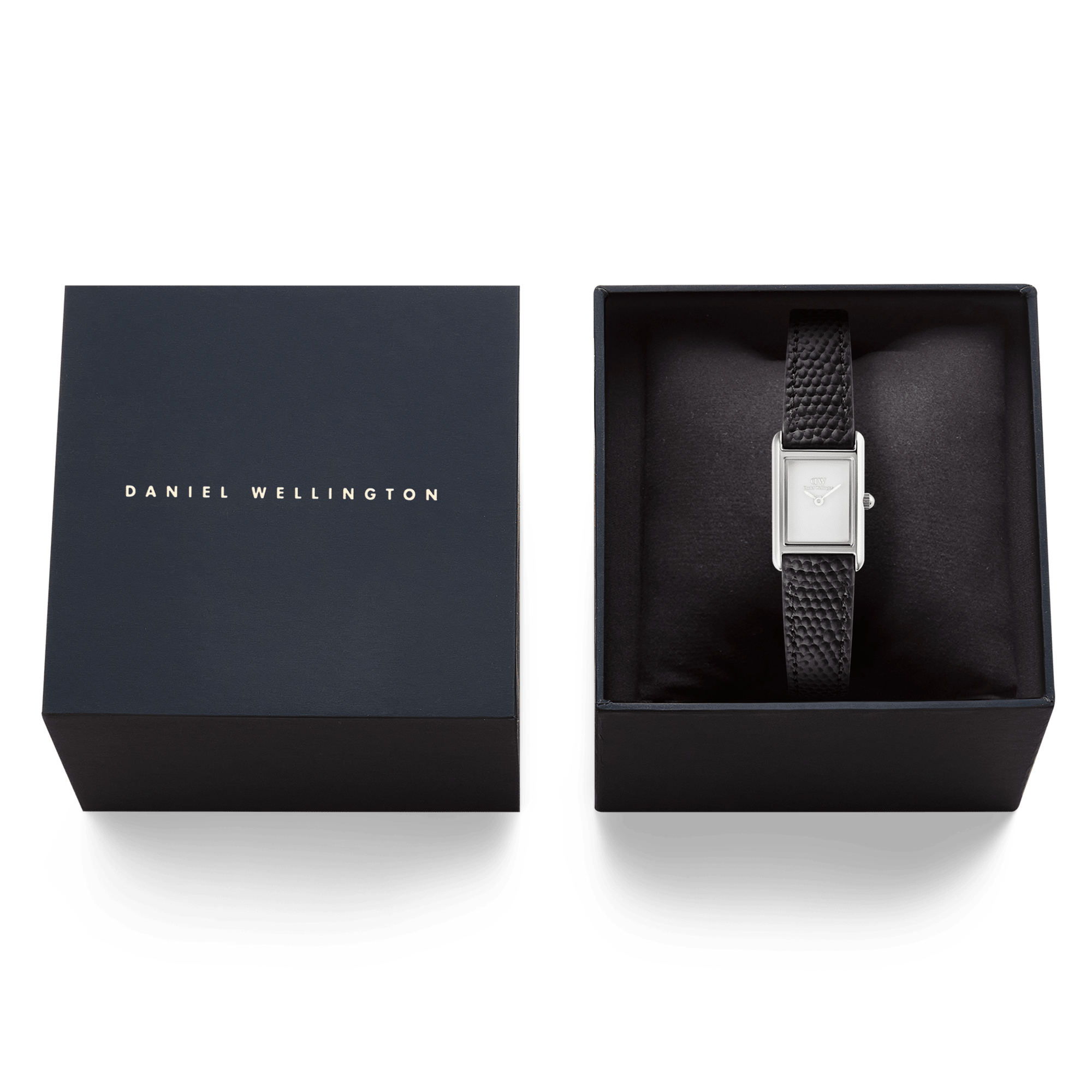 Daniel Wellington Bound Mini Black Lizard Silver DW00100901