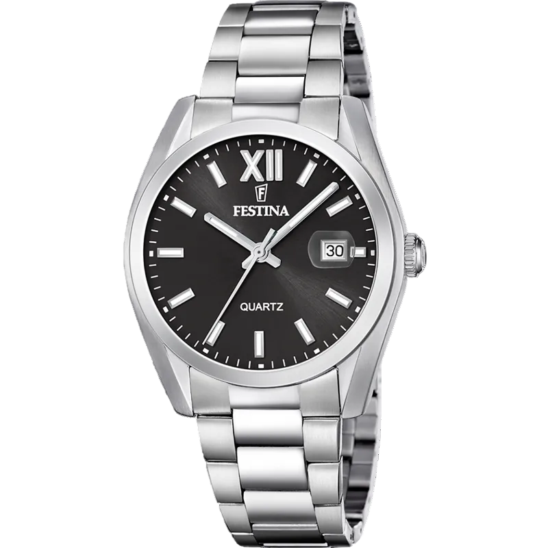 Festina Black Dial Stainless Steel Men's Watch F20707/6