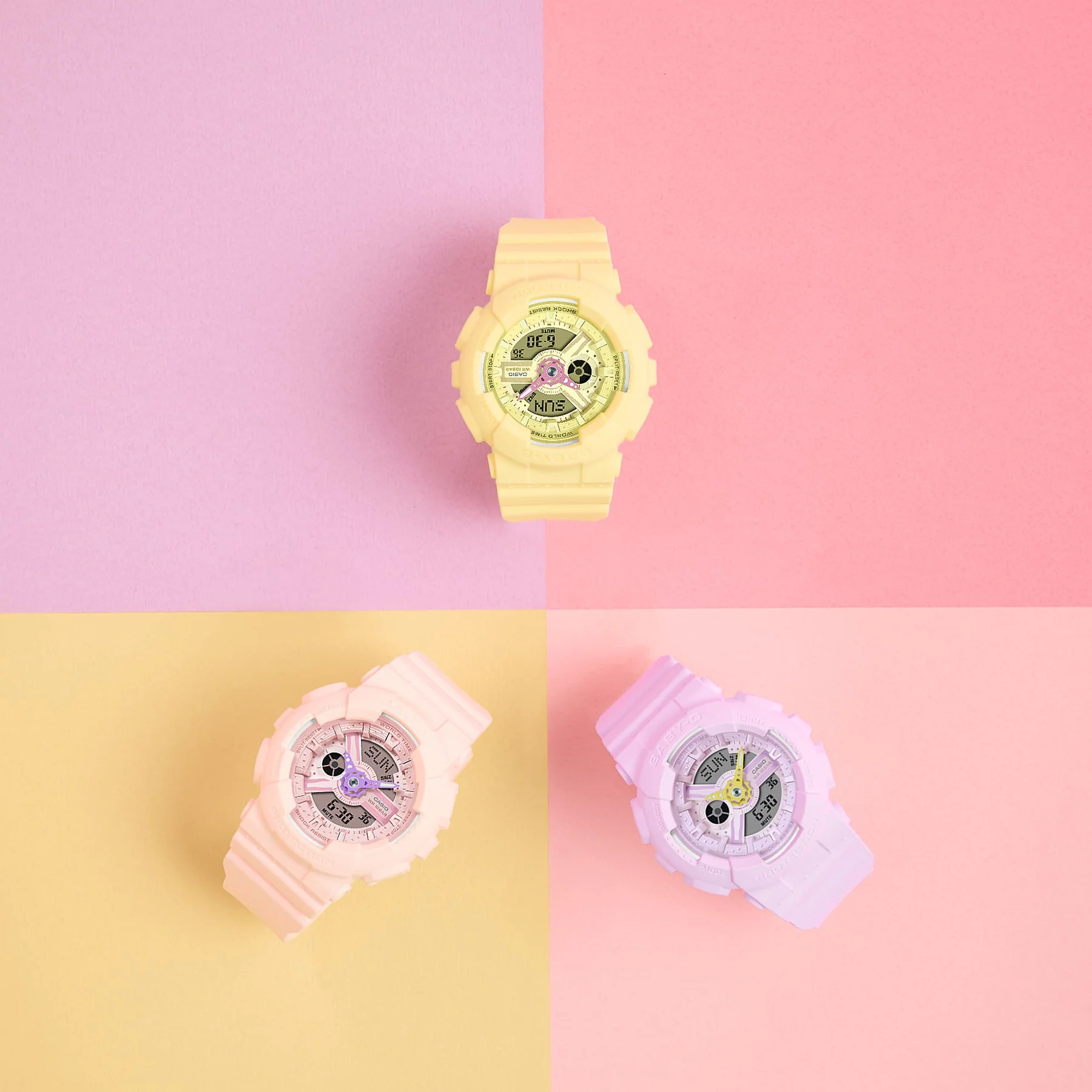 Baby-G Pink Pastel Dial and Resin Case + Band Watch BA110AH-6A