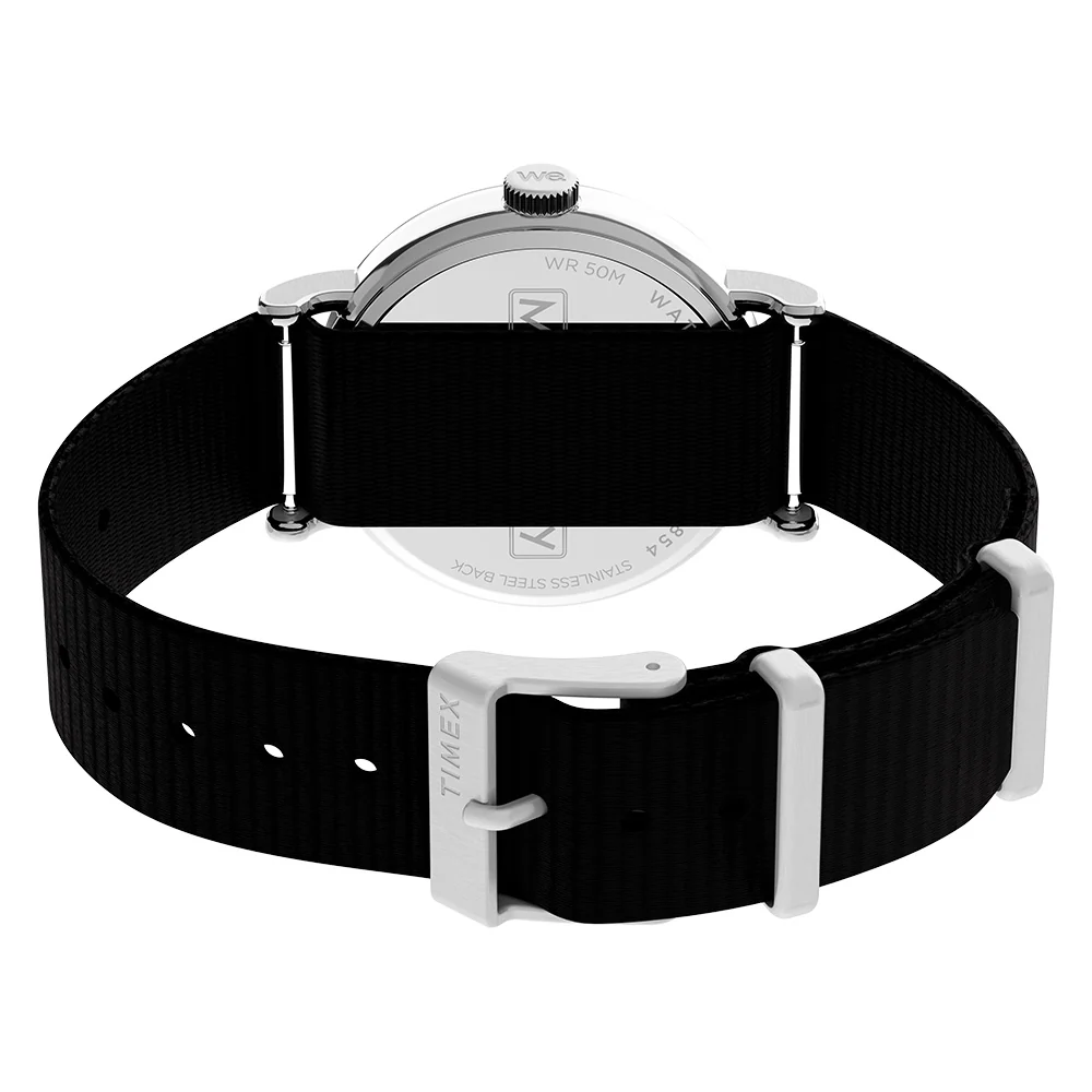 Timex Lab x Monolopy Weekender Black Leather Band with Monopoly Coloured Green TW2Y47000