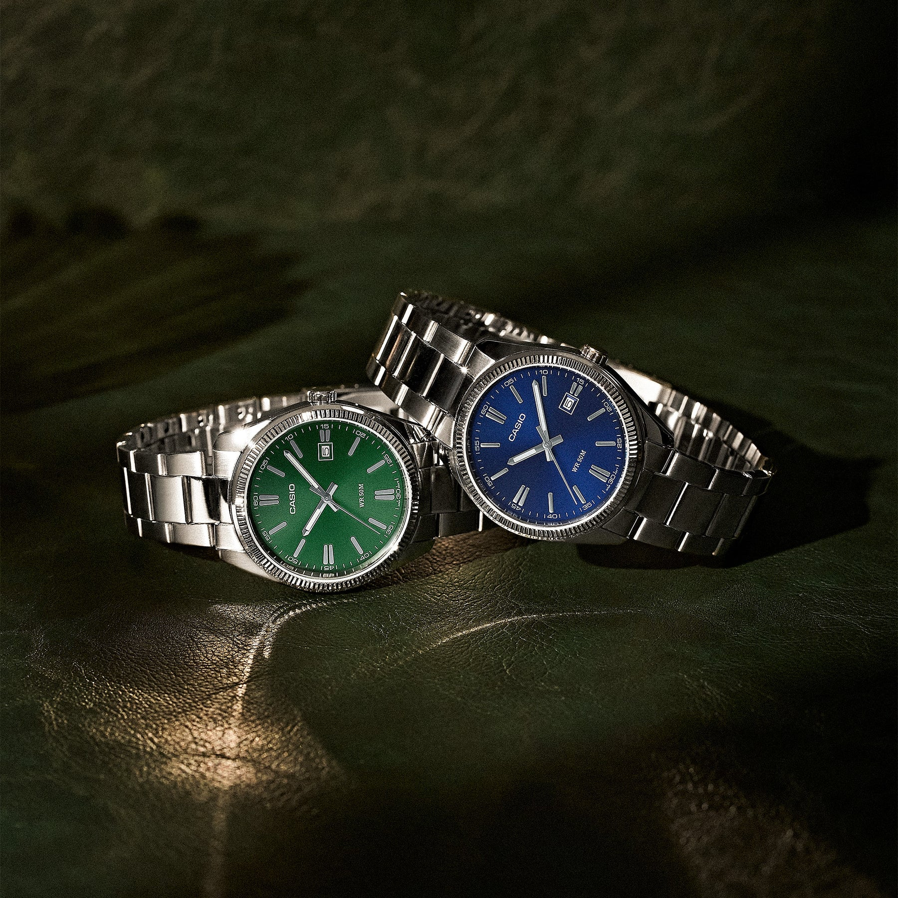 Casio Stainless Steel Blue Dial Watch MTP1302PD-2A